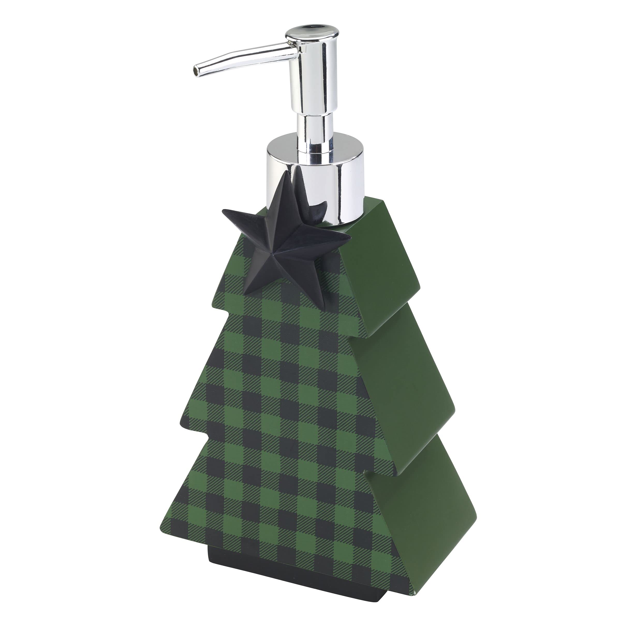 Avanti Linens - Bathroom Set, Resin Soap Dispenser & 2Pc Fingertip Towels, Christmas Decorations (Tis The Season Collection)