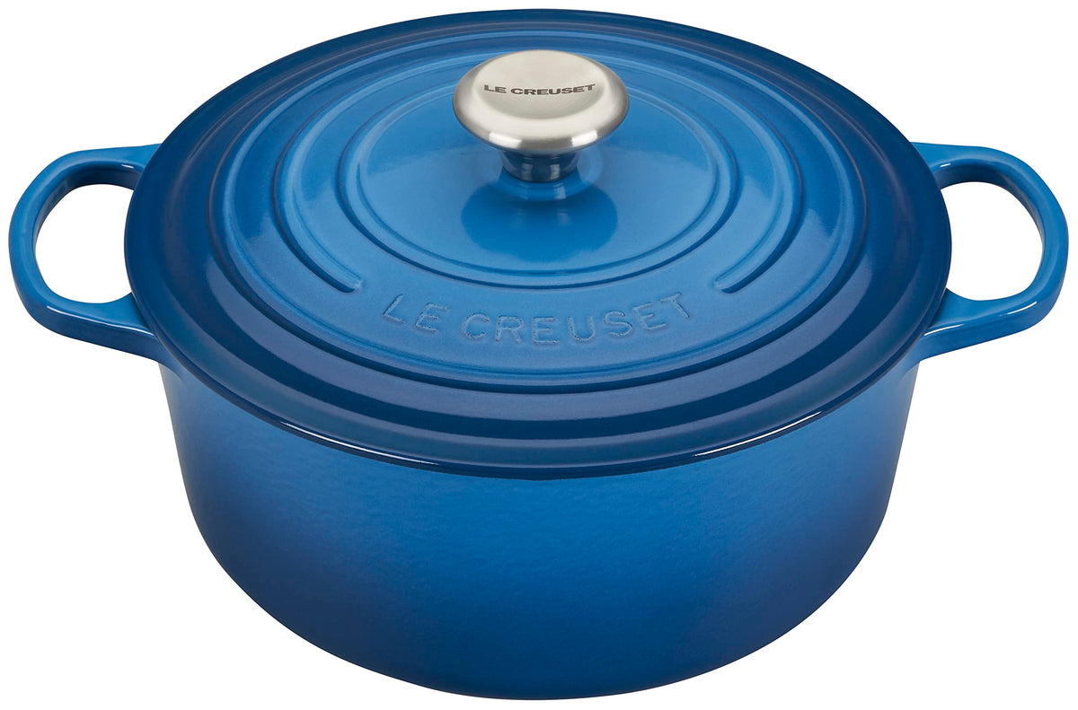 Le Creuset Enameled Cast Iron Signature Round Dutch Oven, 5.5 Qt., Marseille
