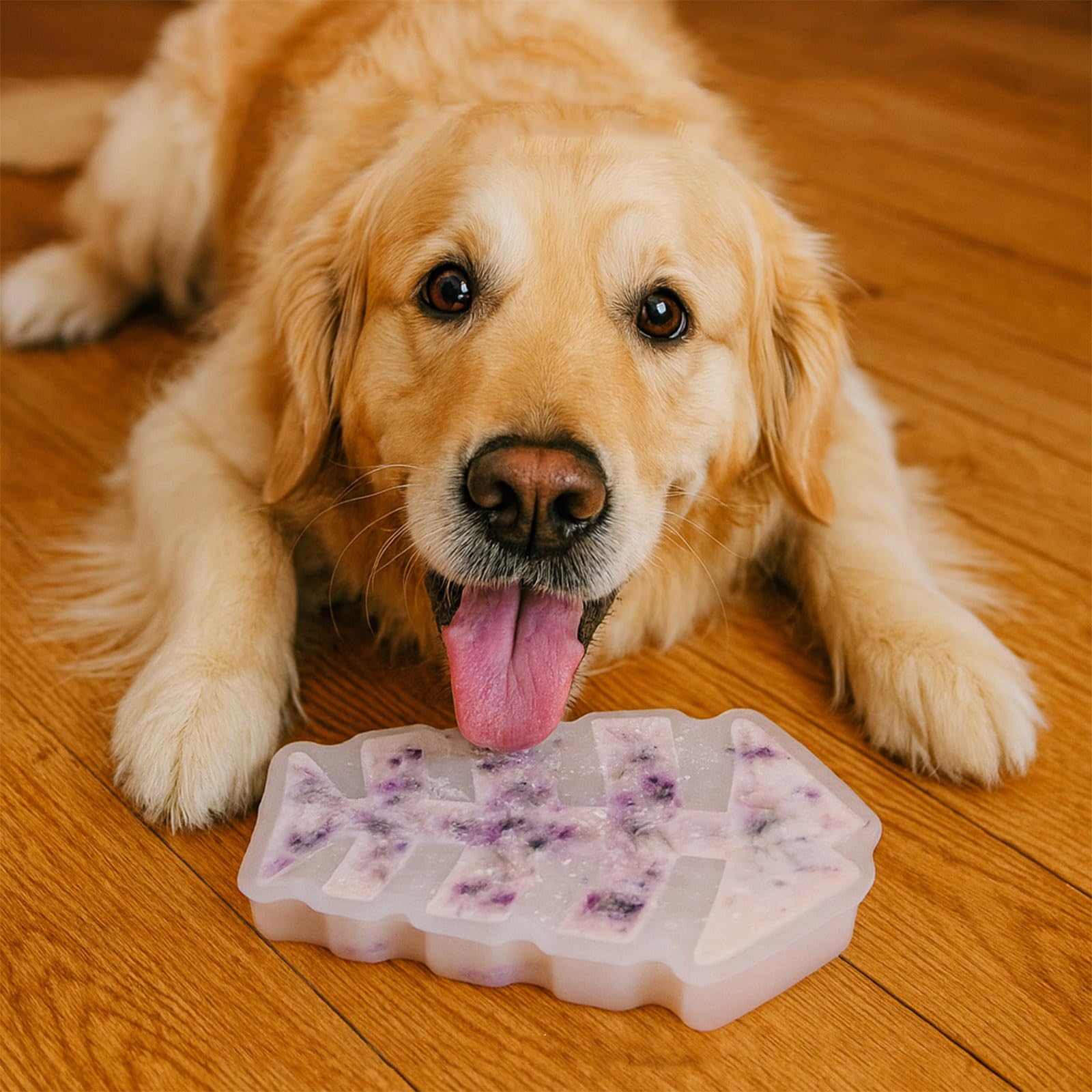 SIUPER 7.5IN Big Fish Bone Dog Cat Treat Mold 1 Pack, DIY Flavors for Puppy. Food Safe Silicone for Oven. Large Ice Cube Mold fo