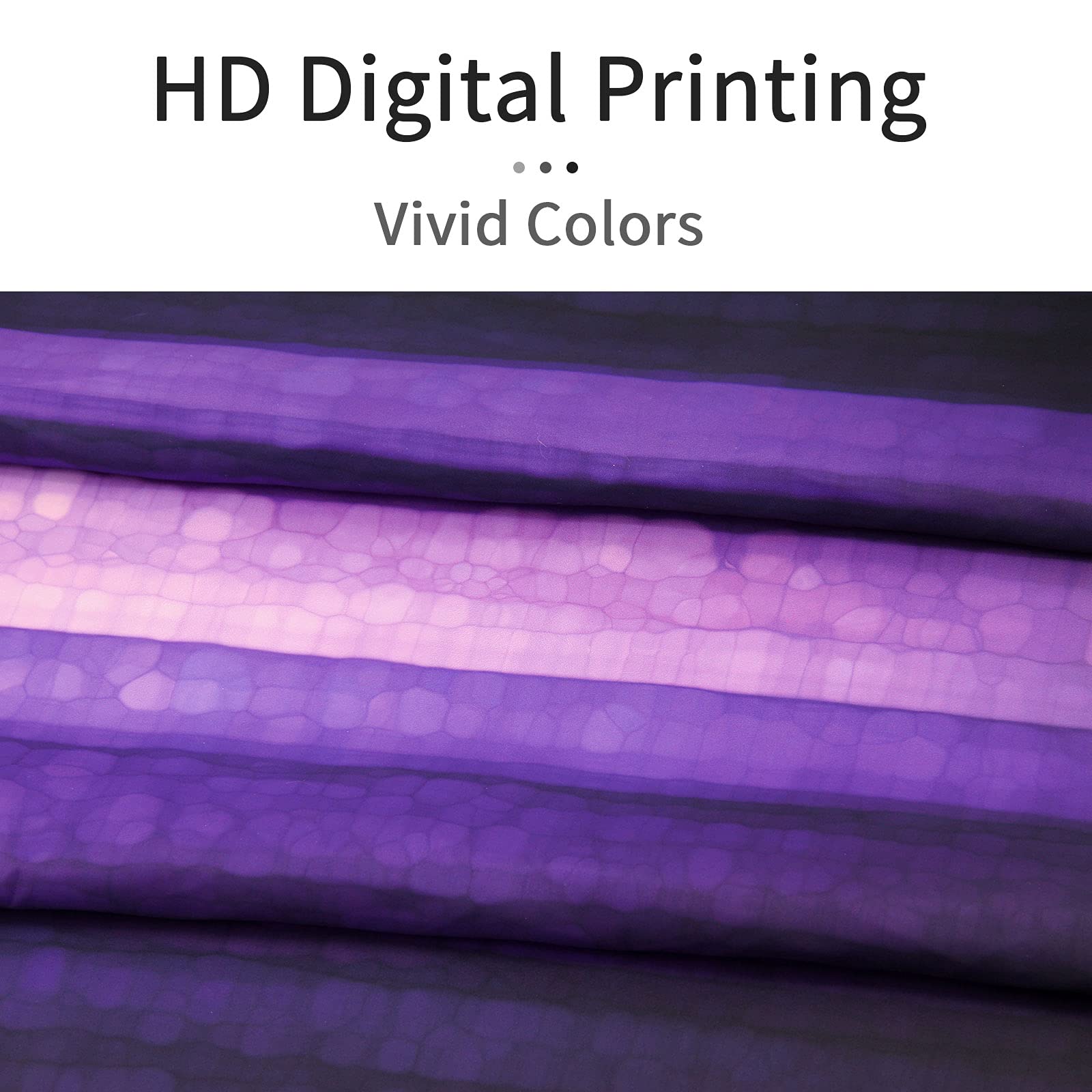 Gibelle Purple Striped Shower Curtain, Abstract Mosaic Glass Texture And Dark Stripe Shower Curtains, Modern Elegant Neon Purple