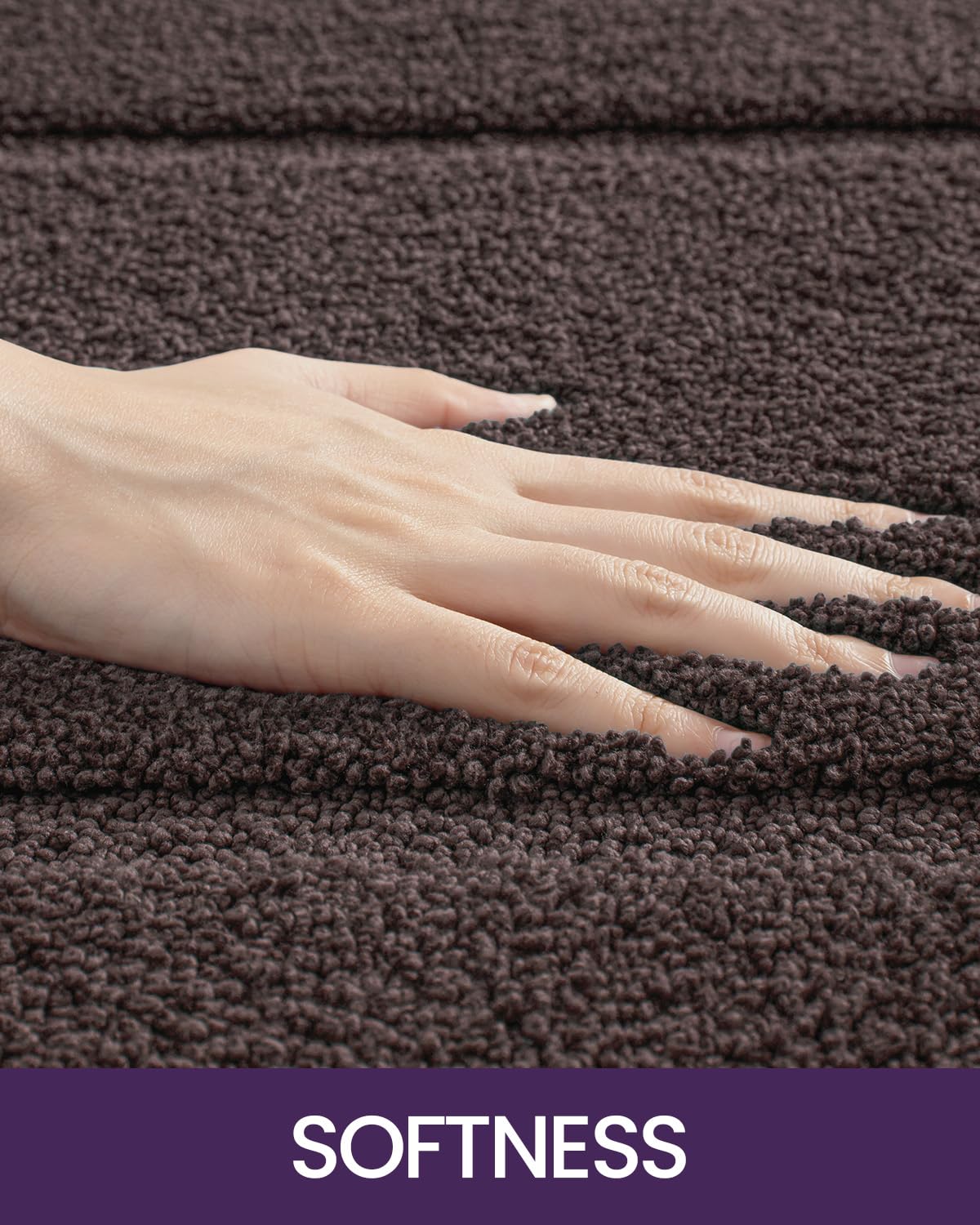 Dexi Bathroom Rug Mat, Ultra Absorbent Soft Bath Rug, Washable Non-Slip Bath Mat For Bathroom Floor, Tub, Shower Room, 43''X24''