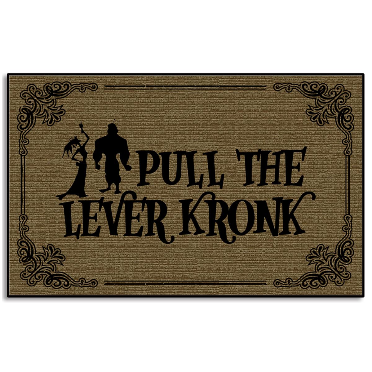 Wulidrom Pull The Lever Kronk Indoor Welcome Mats For Entryway Rugs Indoor Non Slip Door Mat Indoor Doormat For Entryway Mats Fo