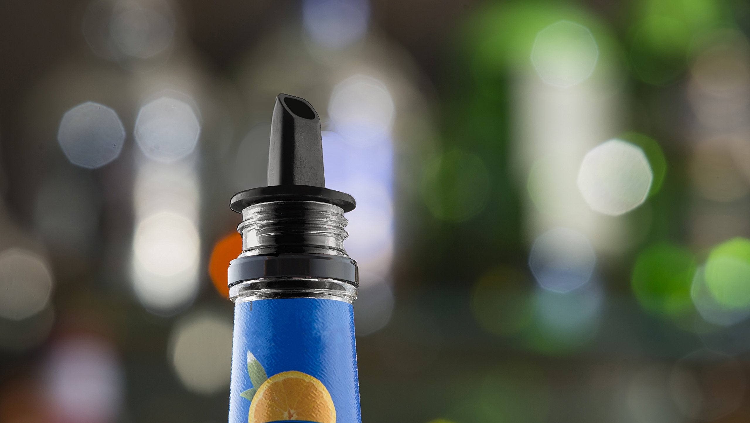 Tablecraft Free Flow Pourers, Black, 12 Count ( Pack Of 1)