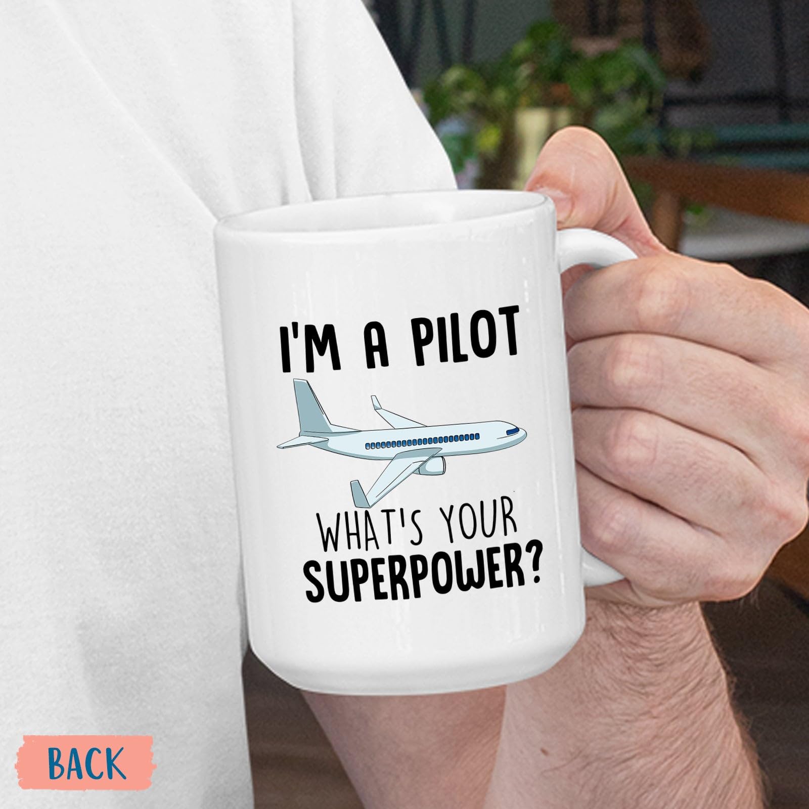 Personalized Name Pilot Coffee Mug, I'm A Pilot Mug, Custom Pilot Gifts for Captain Women Men, Airplane Lover Ceramic Mug, Fligh