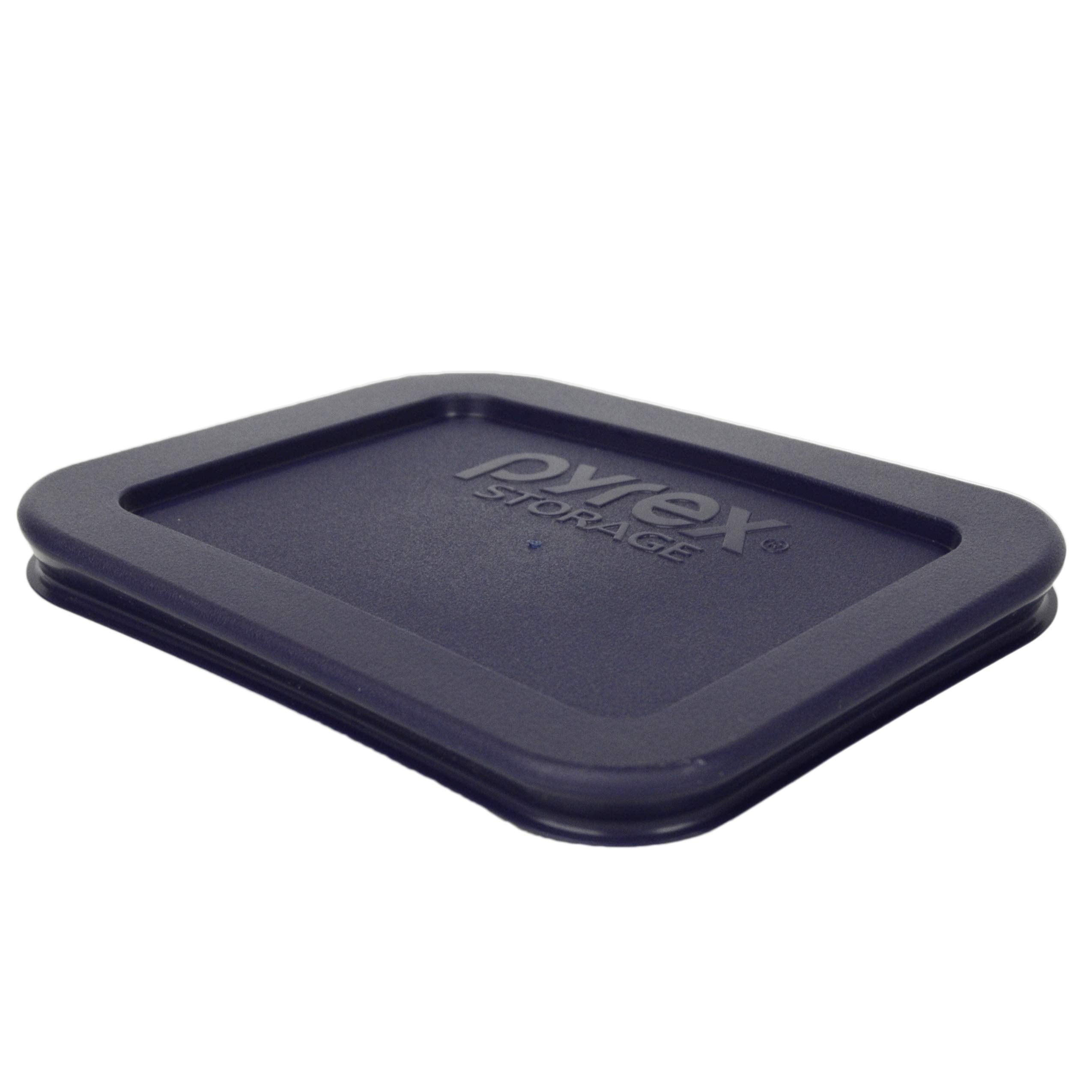 Pyrex 7213-Pc 1.9-Cup Dark Blue Plastic Food Storage Lid, Made In Usa - 2 Pack