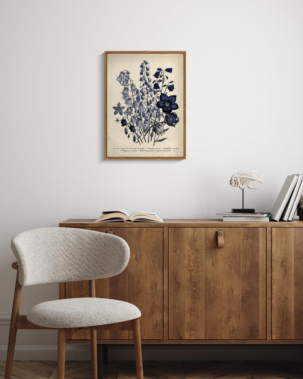 Viyyiea Vintage Framed Botanical Wall Art Decor, Living Room Bedroom B ...
