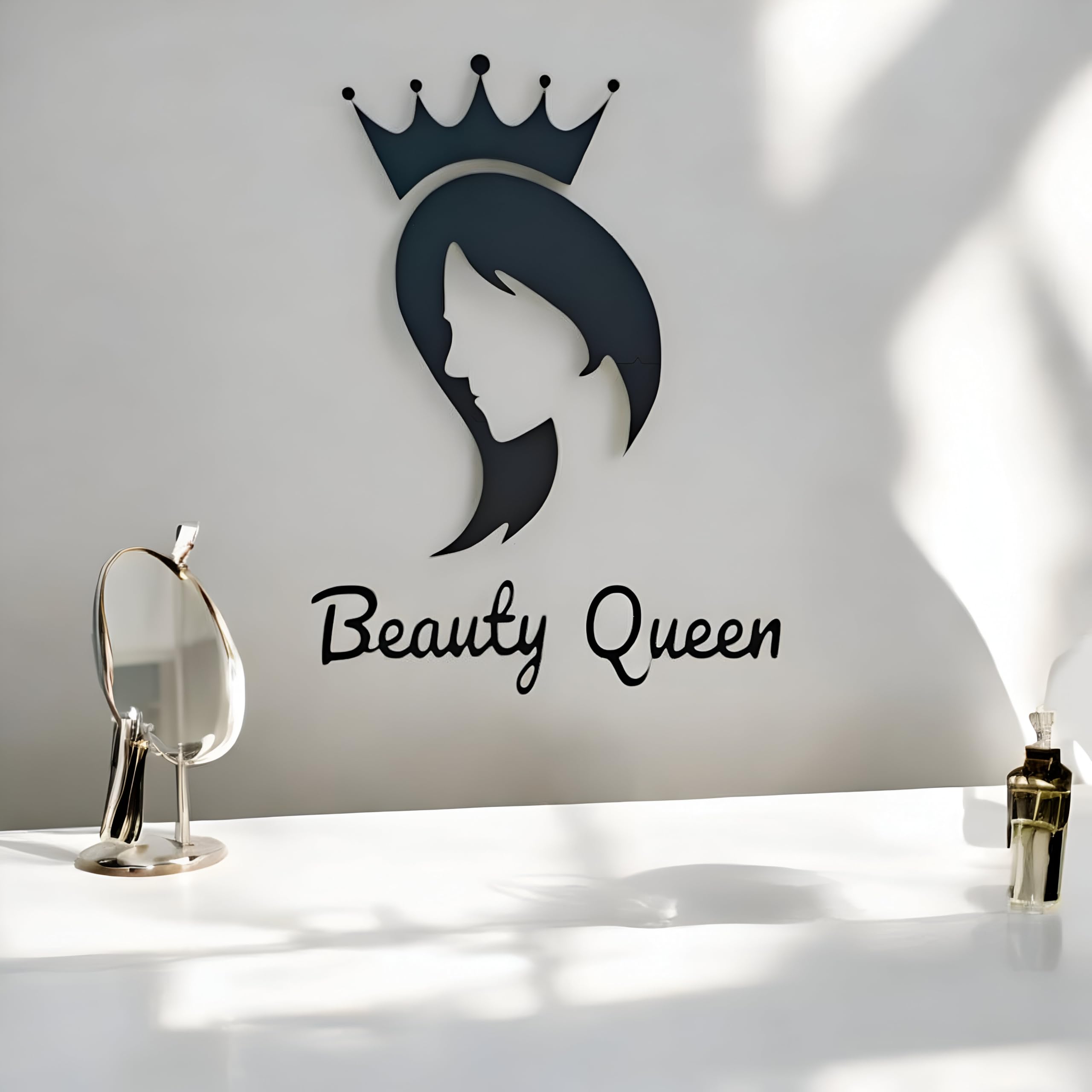 Wall Leela- Beauty Queen Mdf Wall Decor Elegant Women With Crown For Home, Dressing Room, Bed Room, Parlour,Etc Thickness=3.2Mm