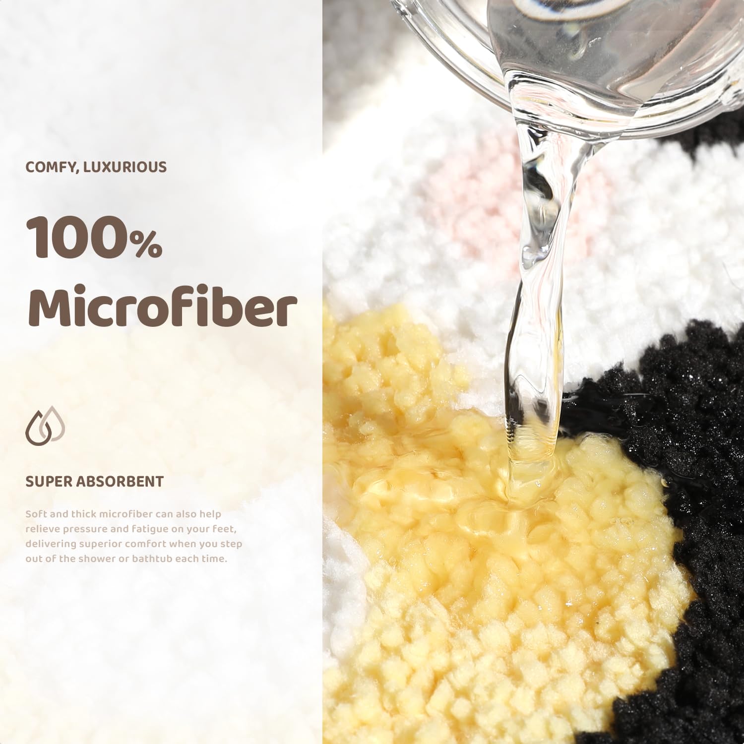 Molesun Dog Bathroom Rug Animal Bath Mat, Non-Slip Soft Shower Rug Microfiber Cute Bath Rug For Kids, Water Absorbent Thick Shag