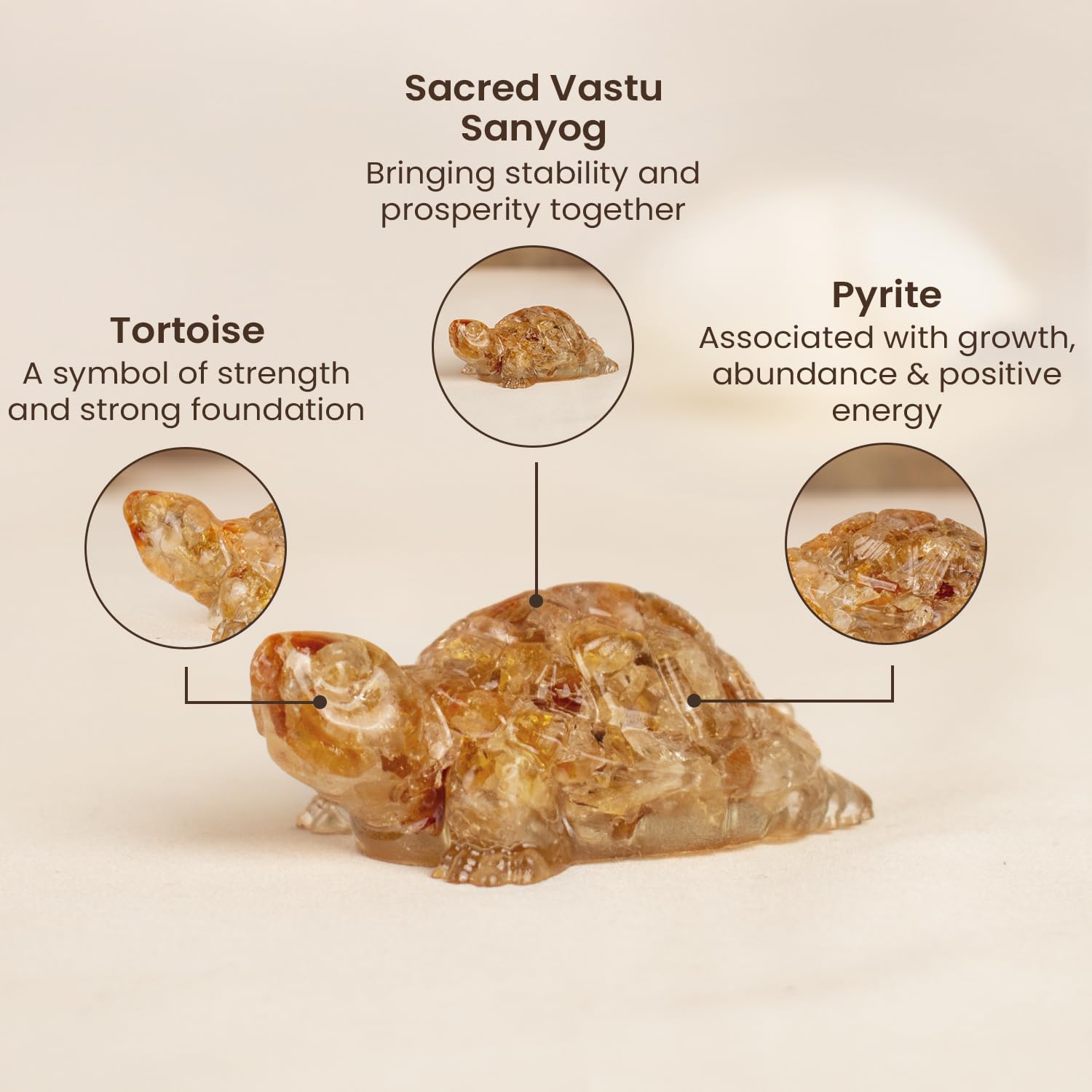 Citrine Resin Tortoise (Kachhua)