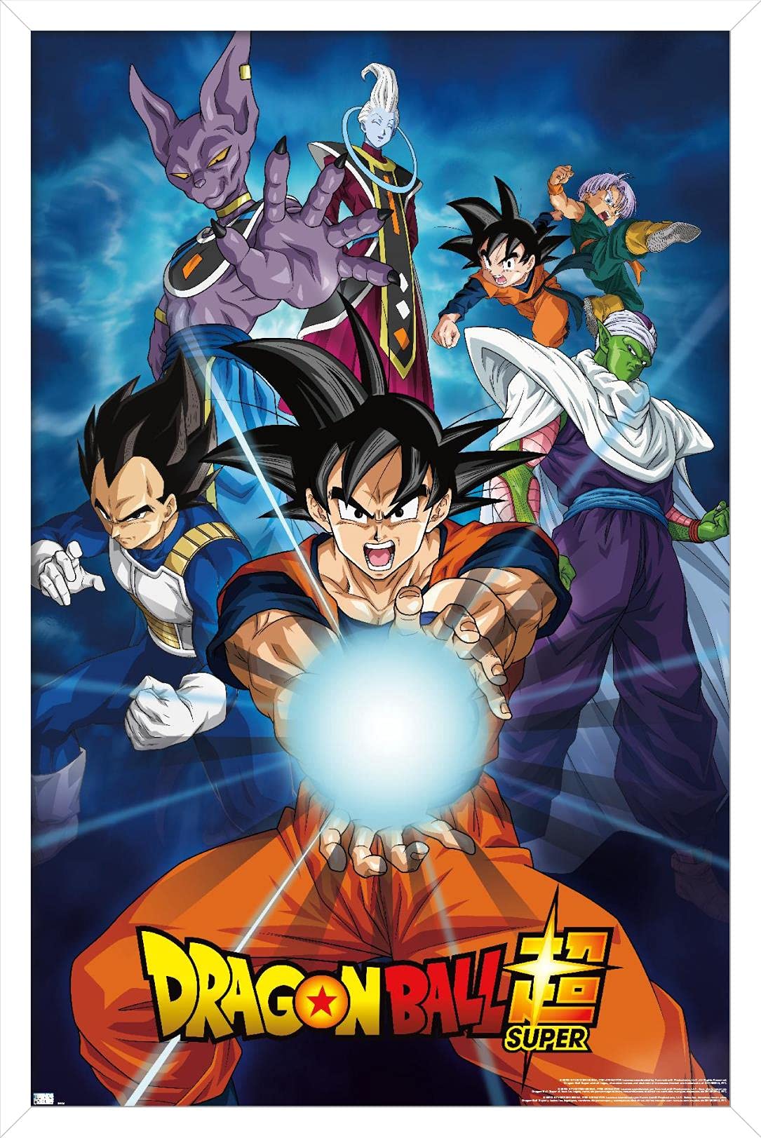 Trends International Dragon Ball Super - Groups Wall Poster, 22.375'' X 34'', White Framed Version