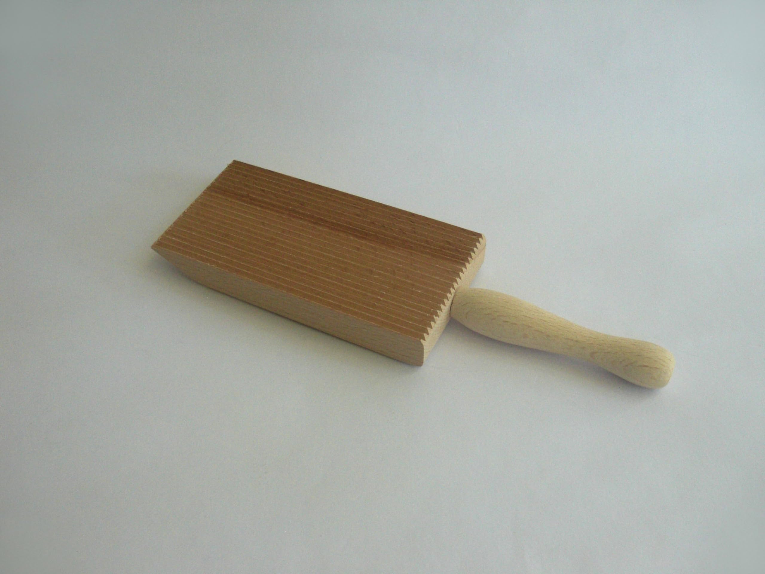 Tredoni Professional Gnocchi Wood Paddle Slanted Ridge Board Pasta Maker 2.4X4.8'' (6X12 Cm)