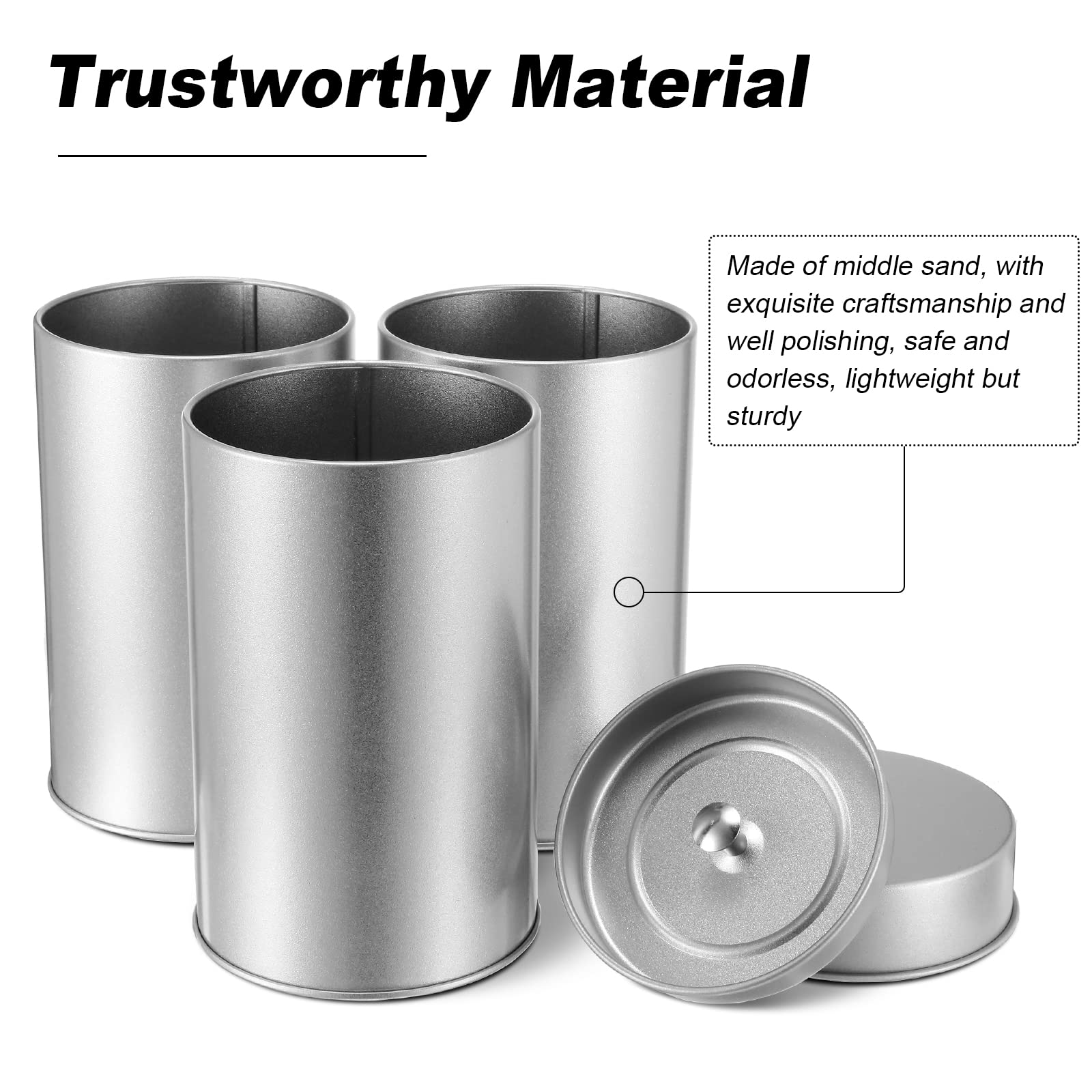 10 Pack Tea Tin Canister With Airtight Double Lids 12 Oz Can Box Tea Canister Loose Leaf Tea Storage Tea Bag Container Small Kit