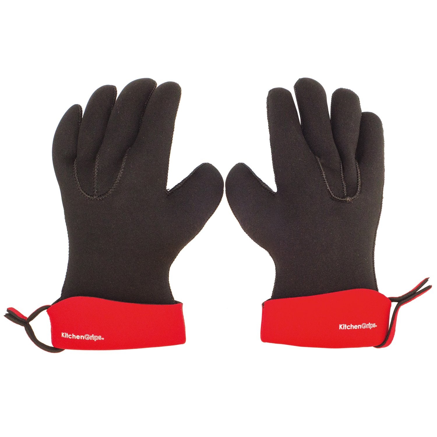Cuisipro Kitchengrips Flxaprene Red & Black Chefs Gloves - Set Of 2 | Small