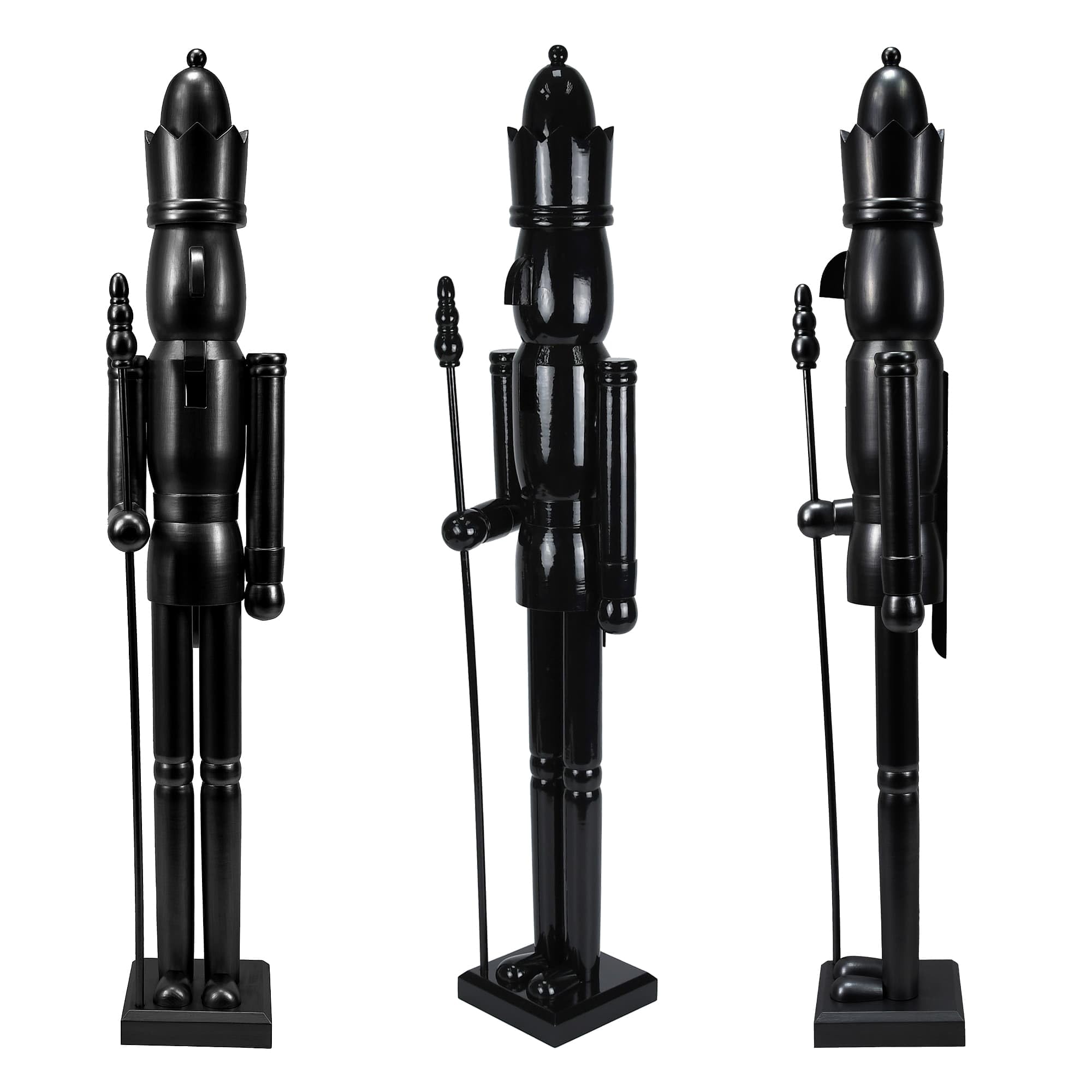 Jeco Inc. 36 Inch Wooden Black King Nutcracker