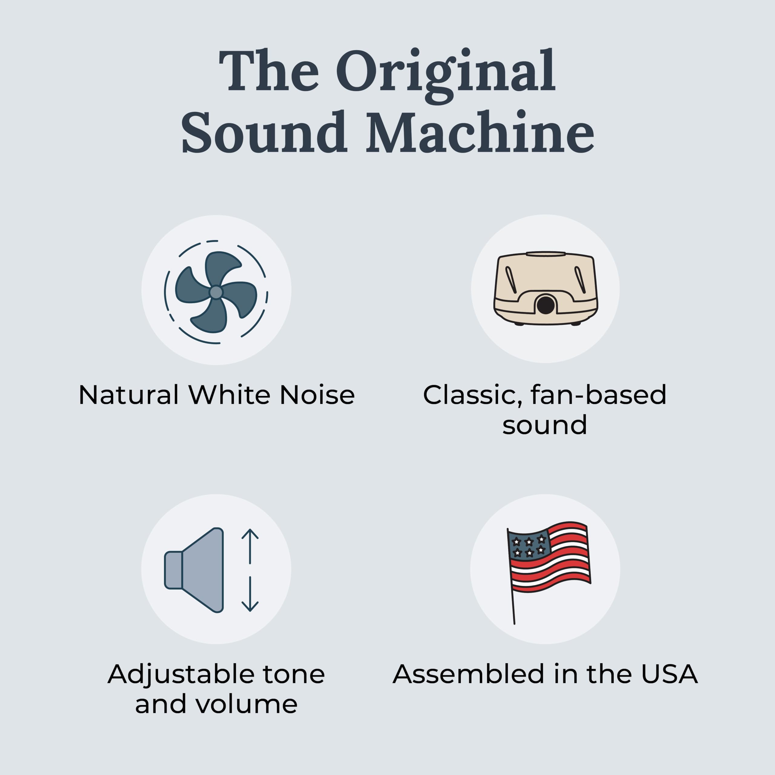 Yogasleep Dohm Classic (Tan) The Original White Noise Machine, Soothing Natural Sound From A Real Fan, Noise Cancelling For Offi