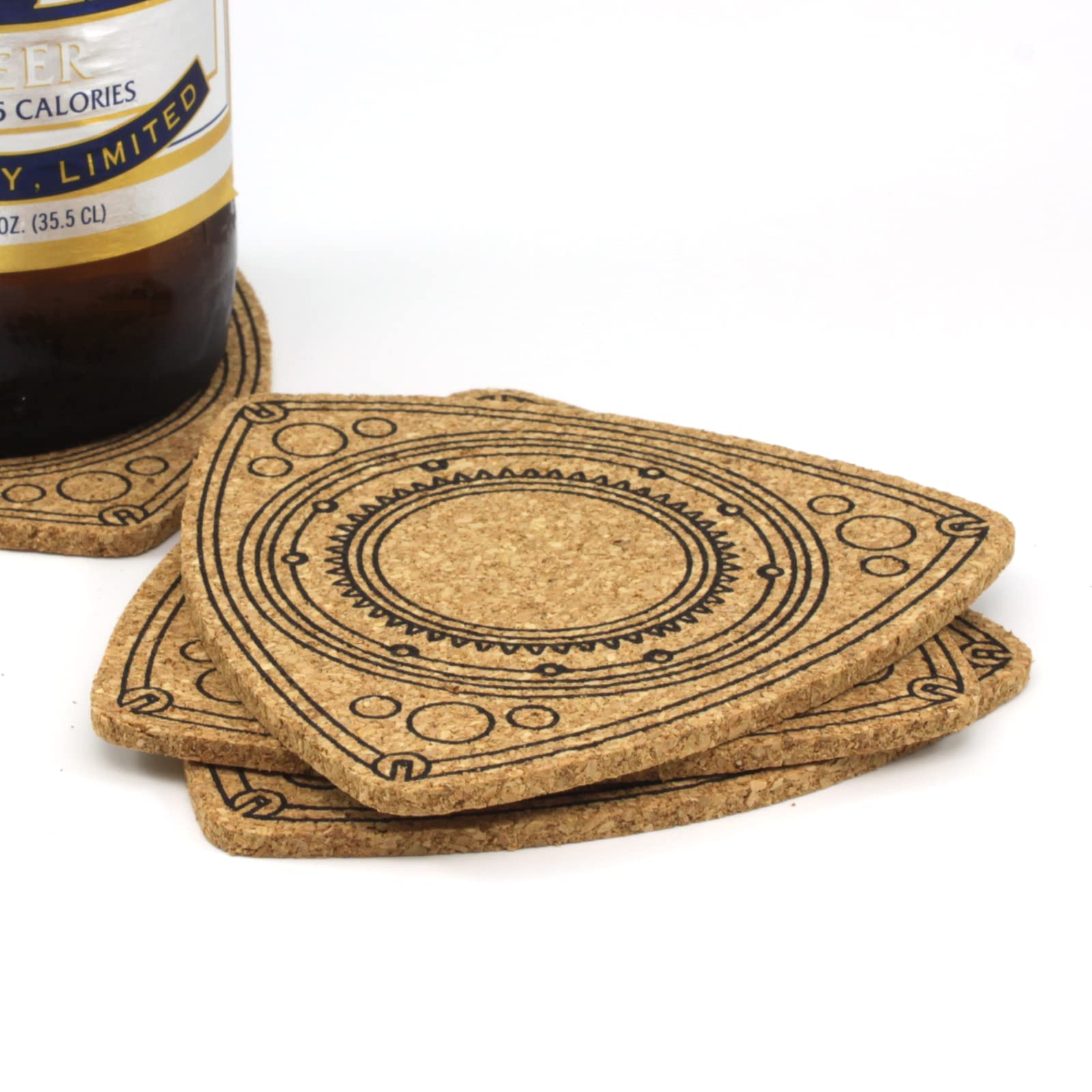 Rotor Shaped Beverage Coasters 4Pcs Set - By Rotary13B1