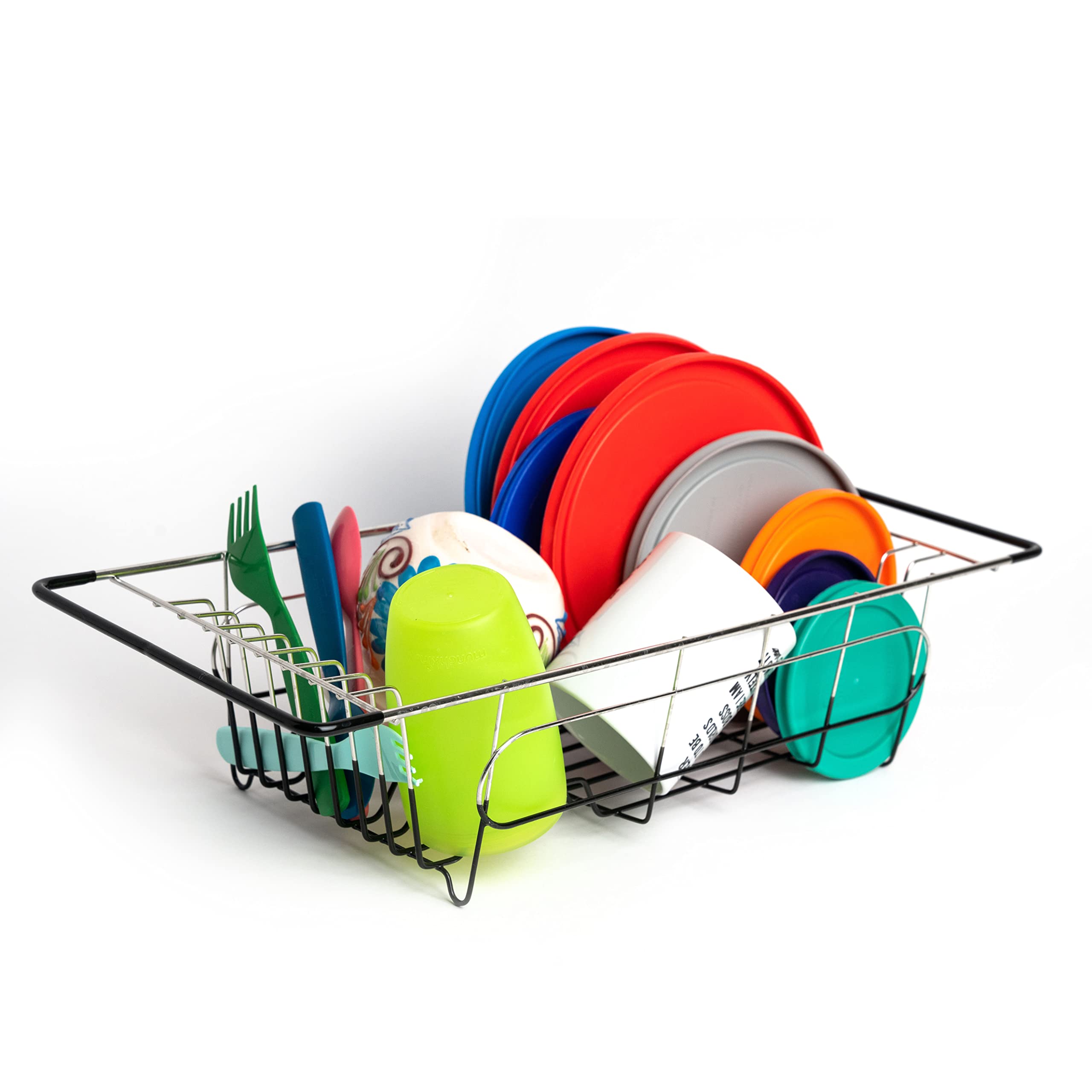 Better Houseware 1484.8 Over Sink Dish Drainer  19.25 x 8.25 x 4.5  Stainless Steel