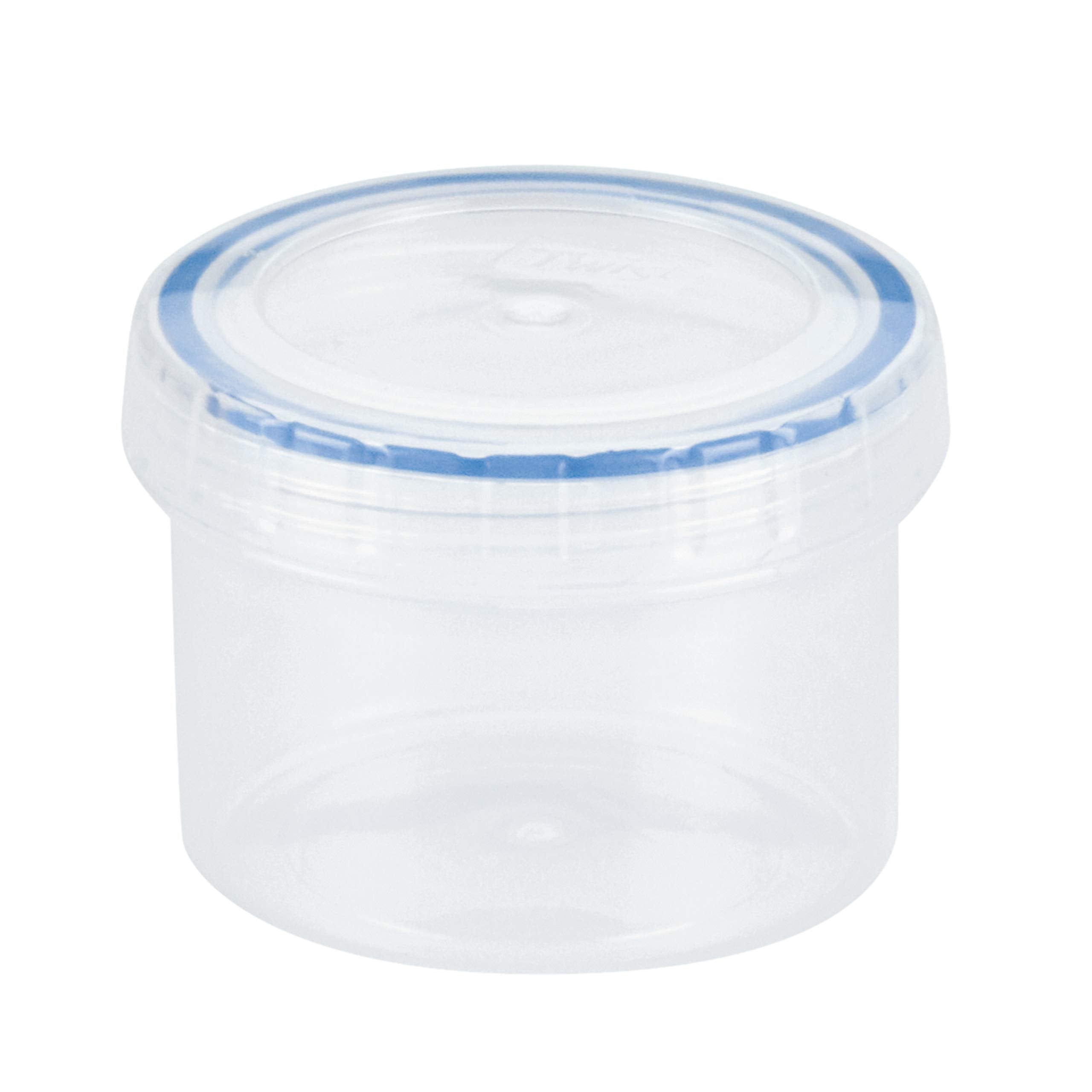 LocknLock Easy Essentials Twist Food Storage lids/Airtight containers, BPA Free, Short - 5 oz - for Candies, Clear