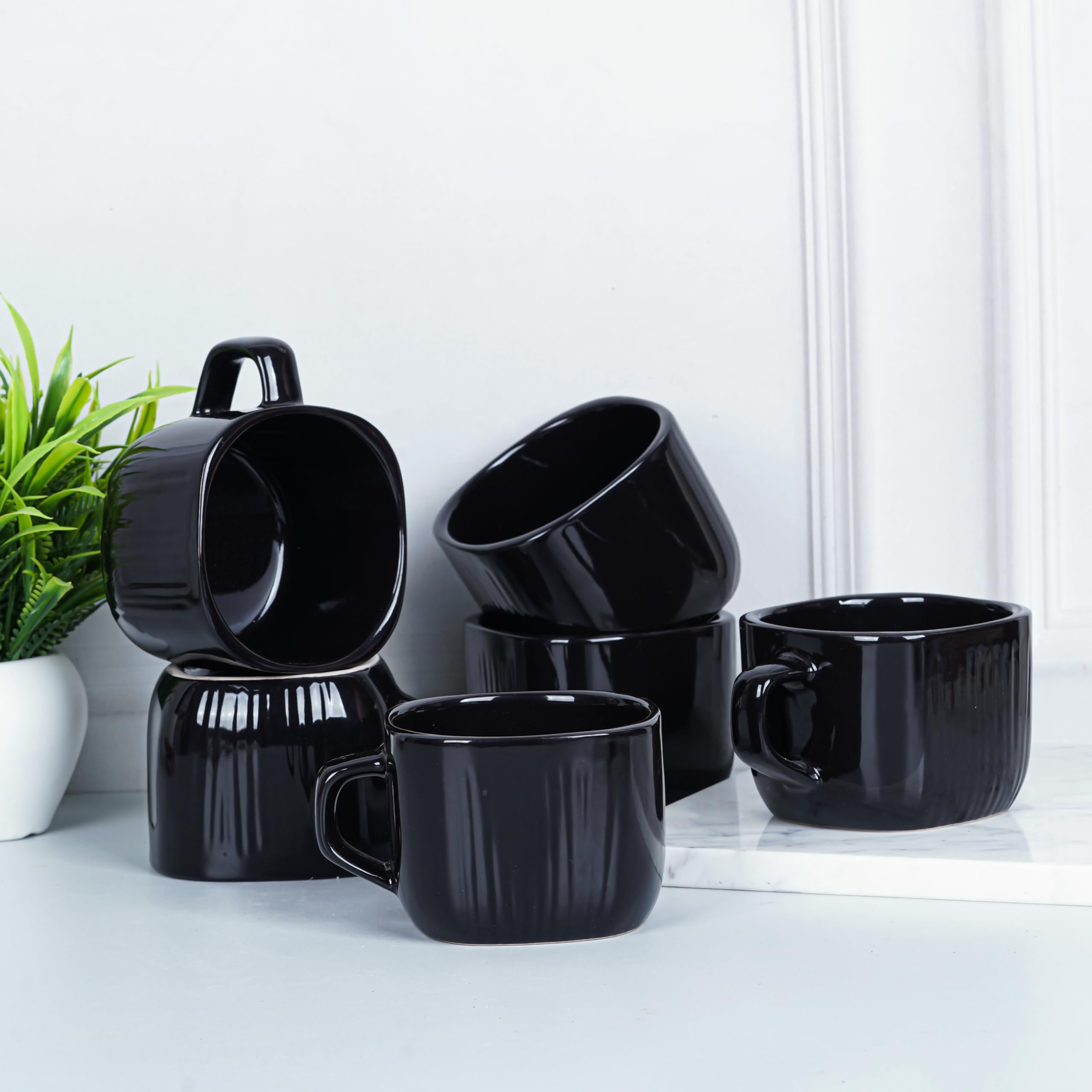 Data Zen Mug In Black, Set Of 6