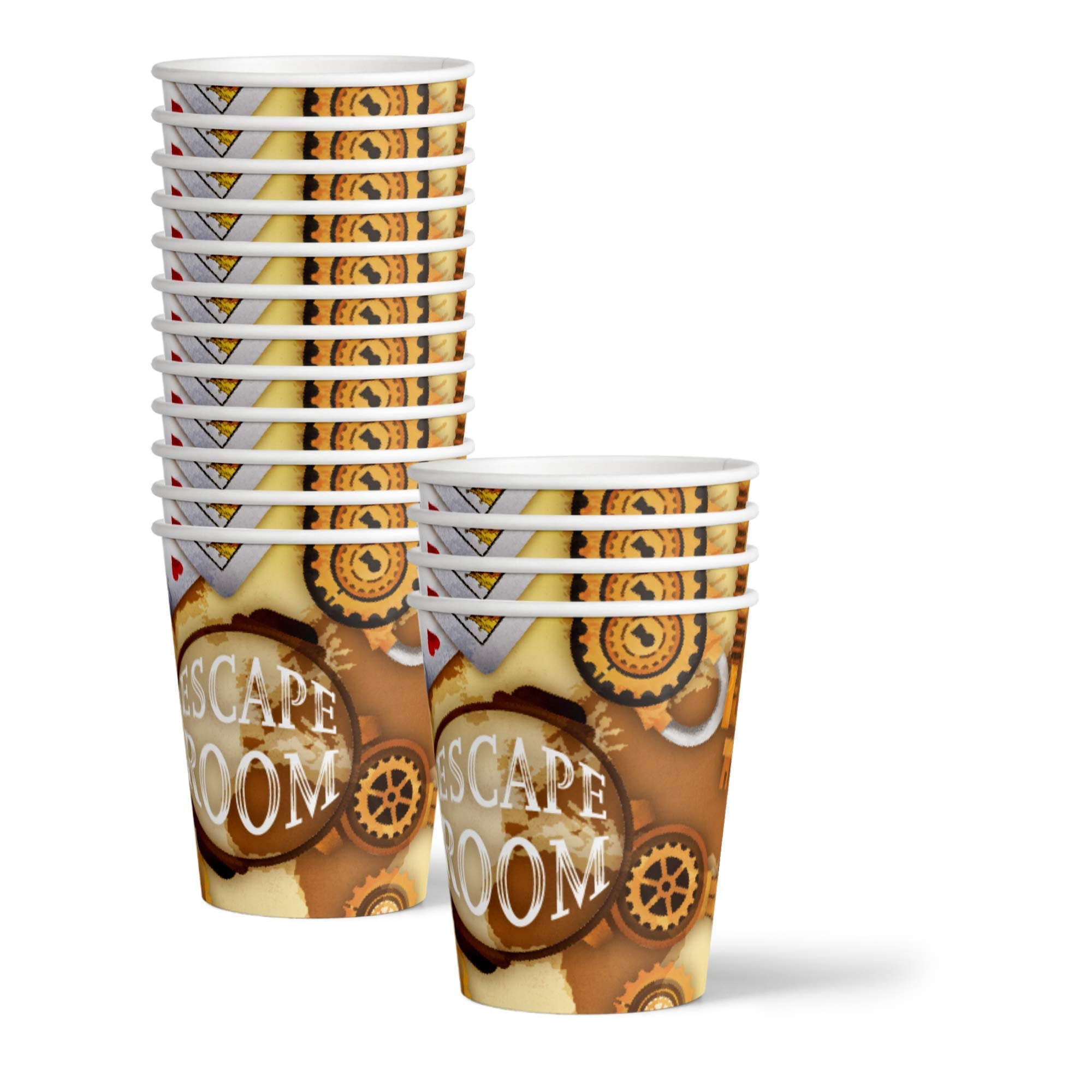 Escape Room Party Supplies Set Plates Napkins Cups Tableware Kit For 16