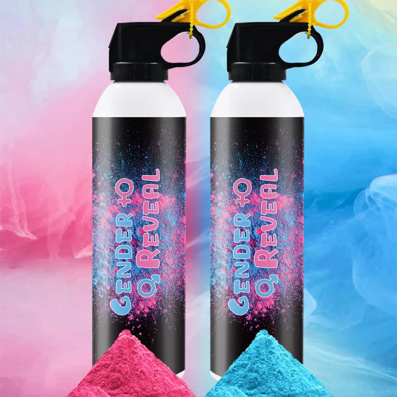 Gender Reveal Fire Extinguisher Blue Or Pink Large Gender Reveal Smoke Powder 2Pack Fire Extinguisher Baby Gender Reveal Powder