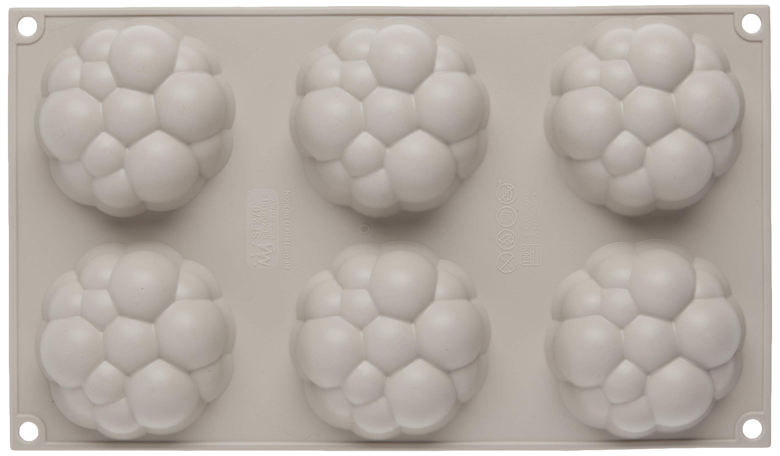 Silikomart Bollicine Silicone Mould, Grey