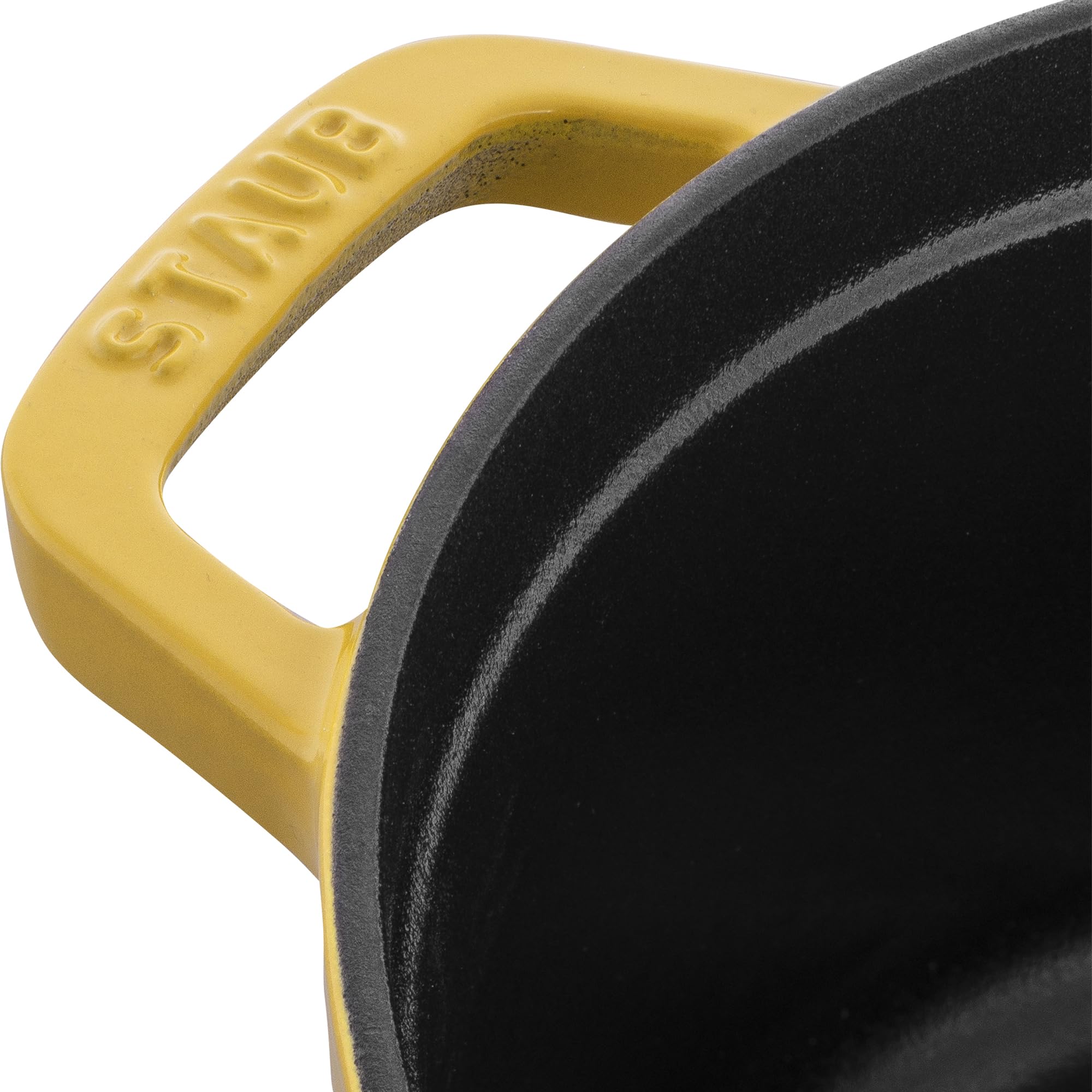 Staub Cast Iron 4-Qt Round Dutch Oven - Citron