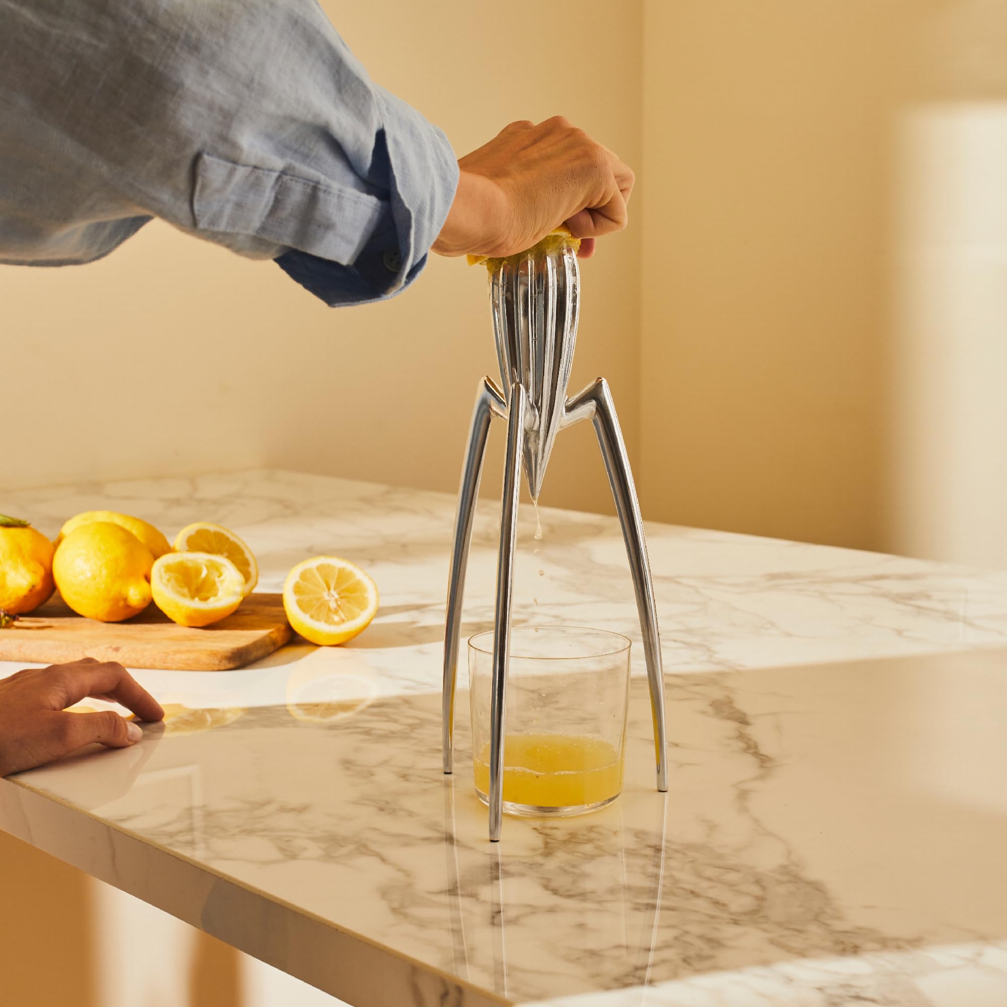 Alessi Psjs Citrus Juicer, Aluminium, Mirror Polished