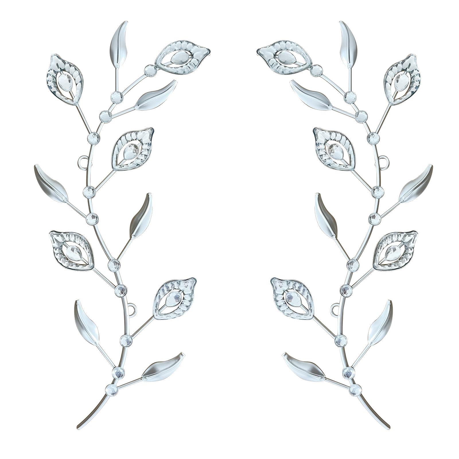 sxnzequnze Bling Metal Leaf Decoration Home Decoration Modern Minimalist Style Wall Hanging Art Living Room Bedroom Bathroom Wal