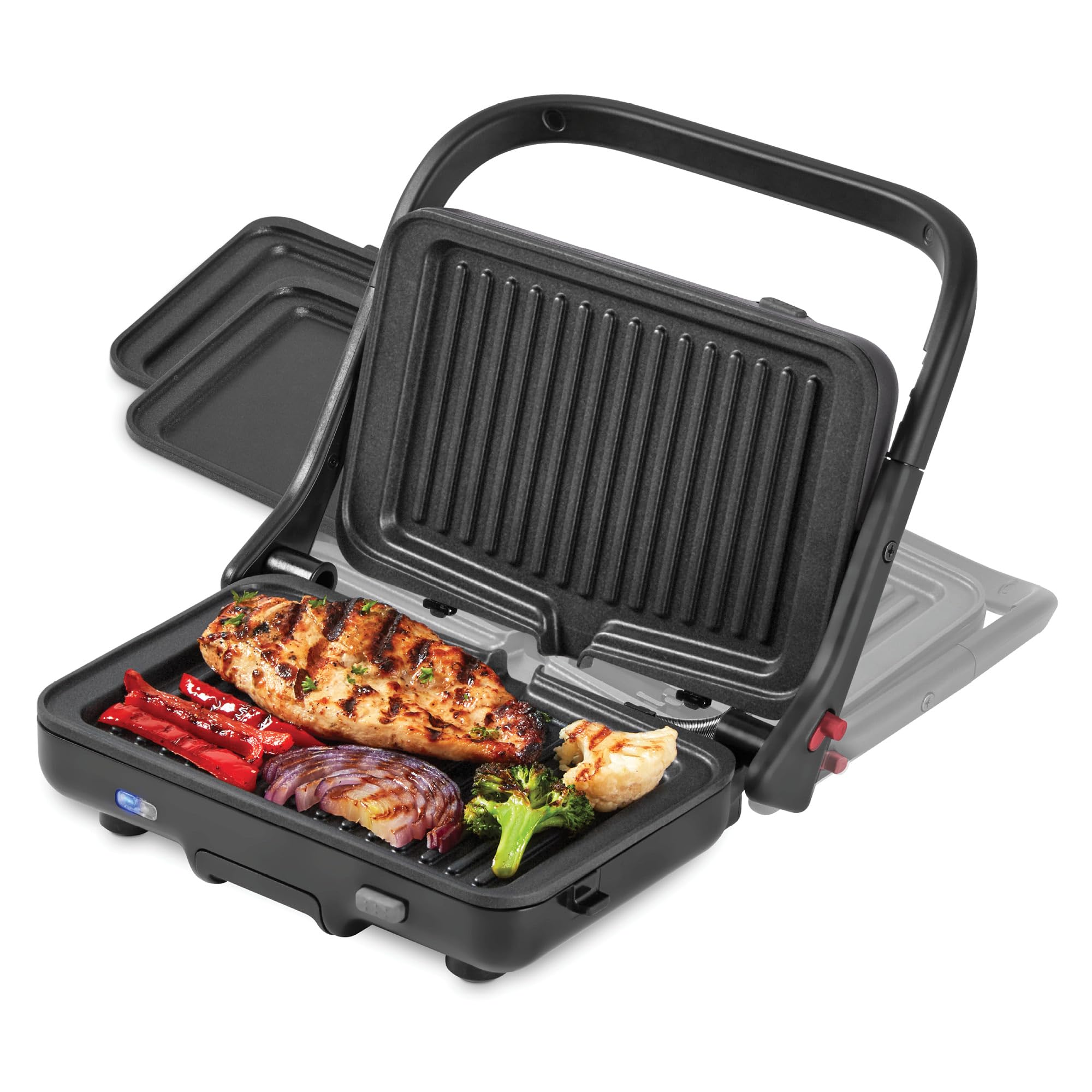 Dash MultiMaker Flex Press Grill System, Grill and Griddle - Nonstick Removable Plates - Indoor Countertop Electric Grill for Sa