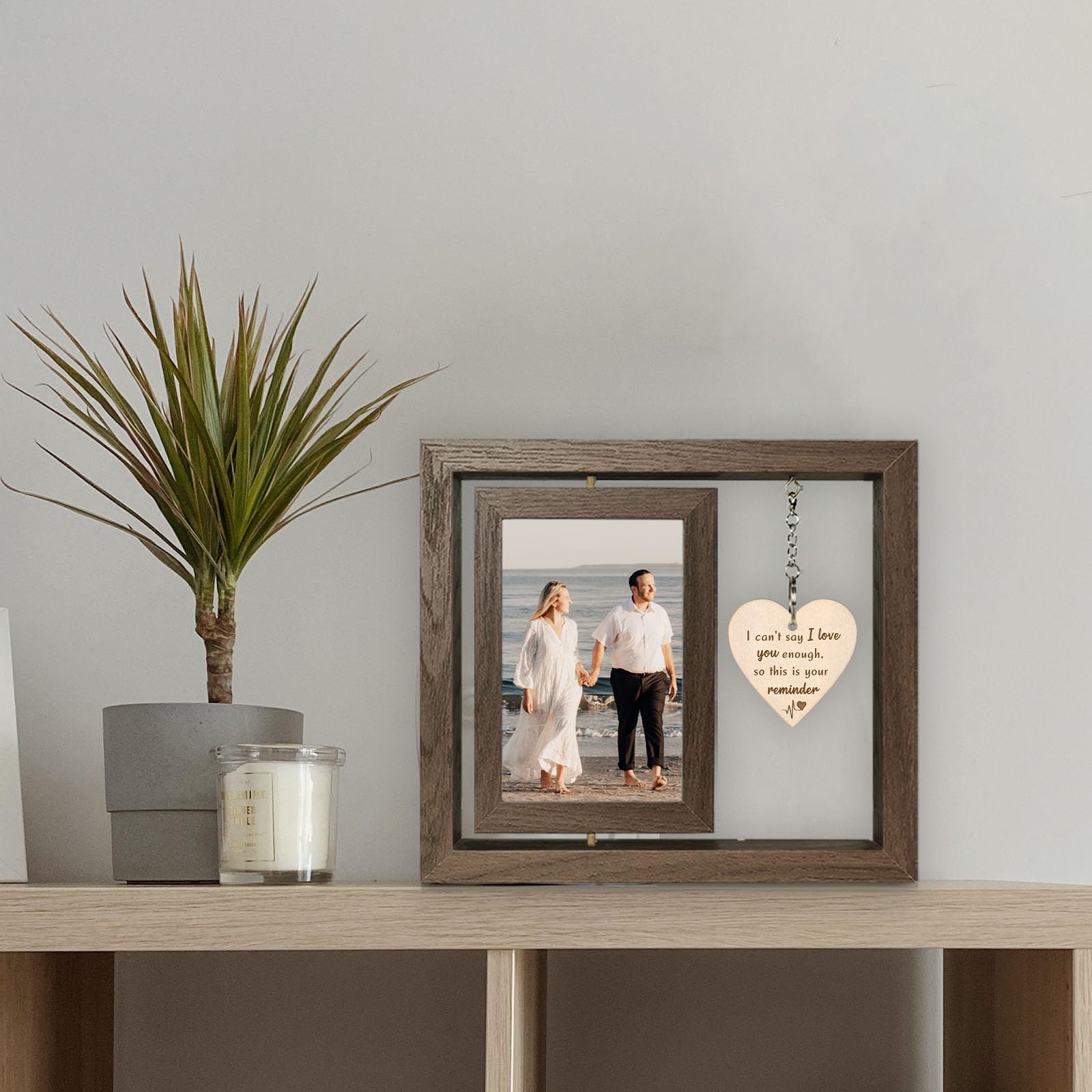 EYITUPC I Can t Say I Love You Enough - So This is Your Reminder Rotating Picture Frame, Sentimental I Love You Reminder Gifts f
