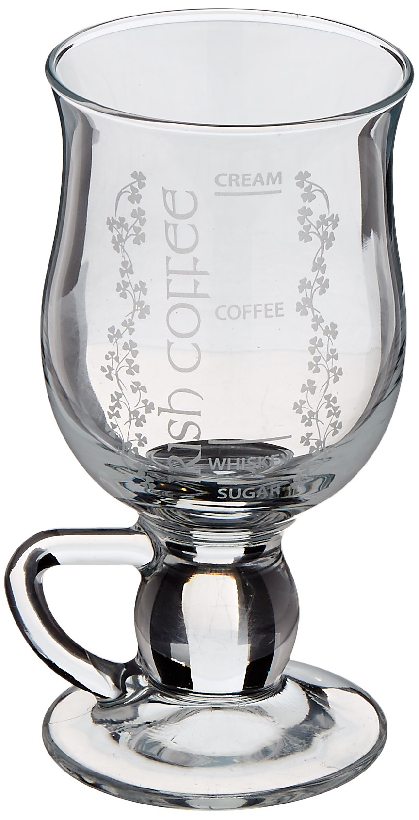 Belleek Pottery Galway Crystal Irish Coffee Glasses, 5.7-Inch, Clear, Set Of 2