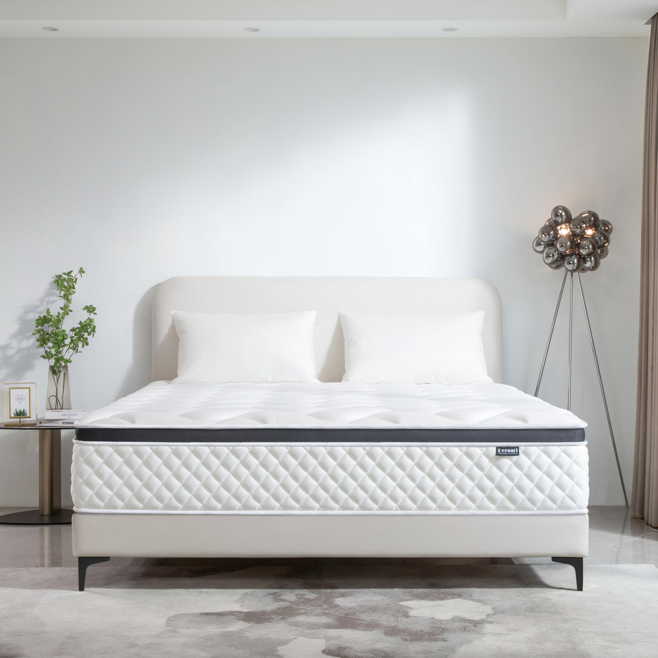 Deegari Full Mattress,12 Inch Full Size Mattress In A Box,Gel Memory Foam And Innerspring Hybrid Mattress With Individual Pocket