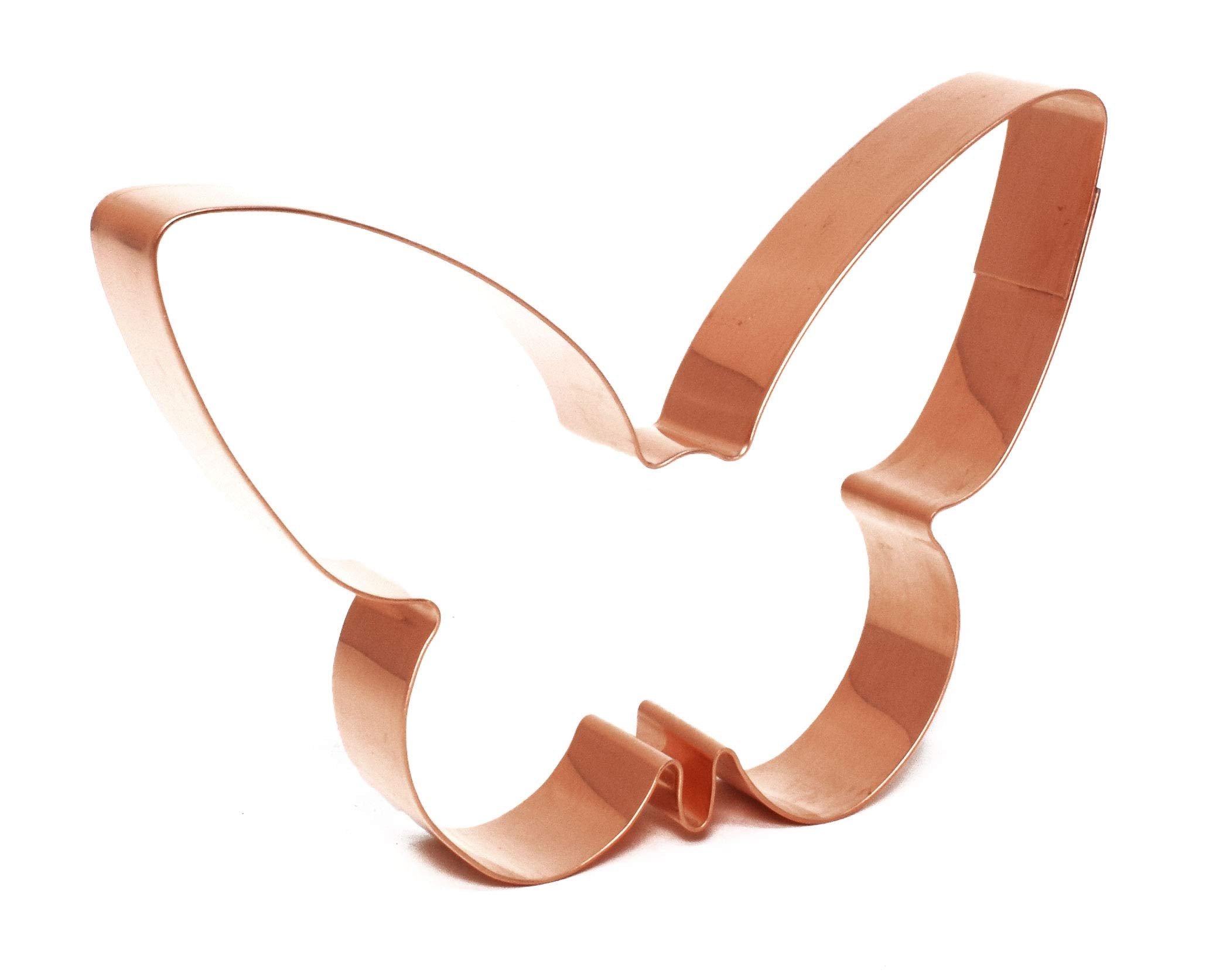 Elegant Butterfly Insect Cookie Cutter 4.75 X 3.25 Inch - Handcrafted Copper Cookie Cutter By The Fussy Pup