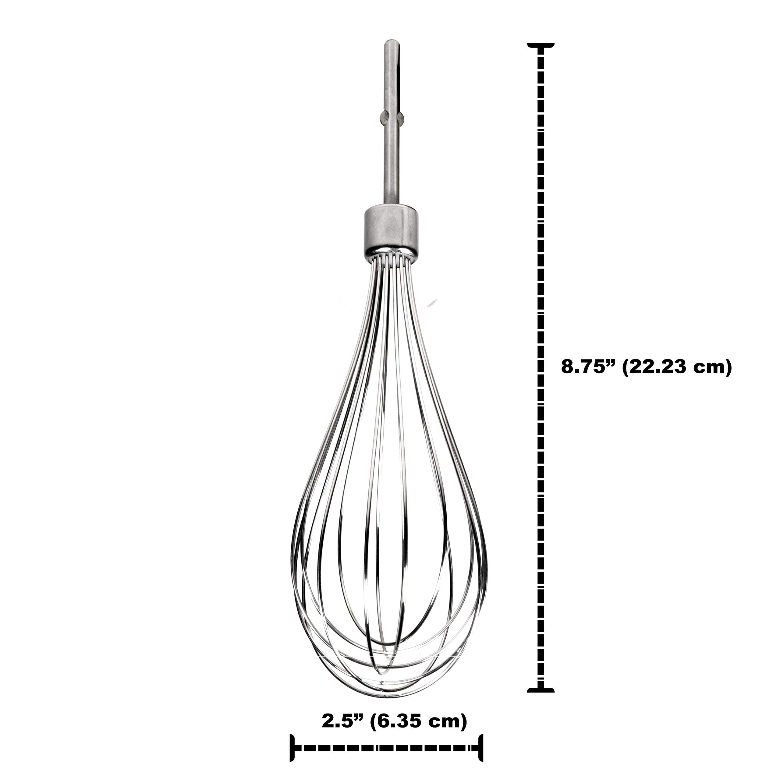 Univen Hand Mixer Stainless Steel Pro Whisk Compatible With Kitchenaid Khmpw