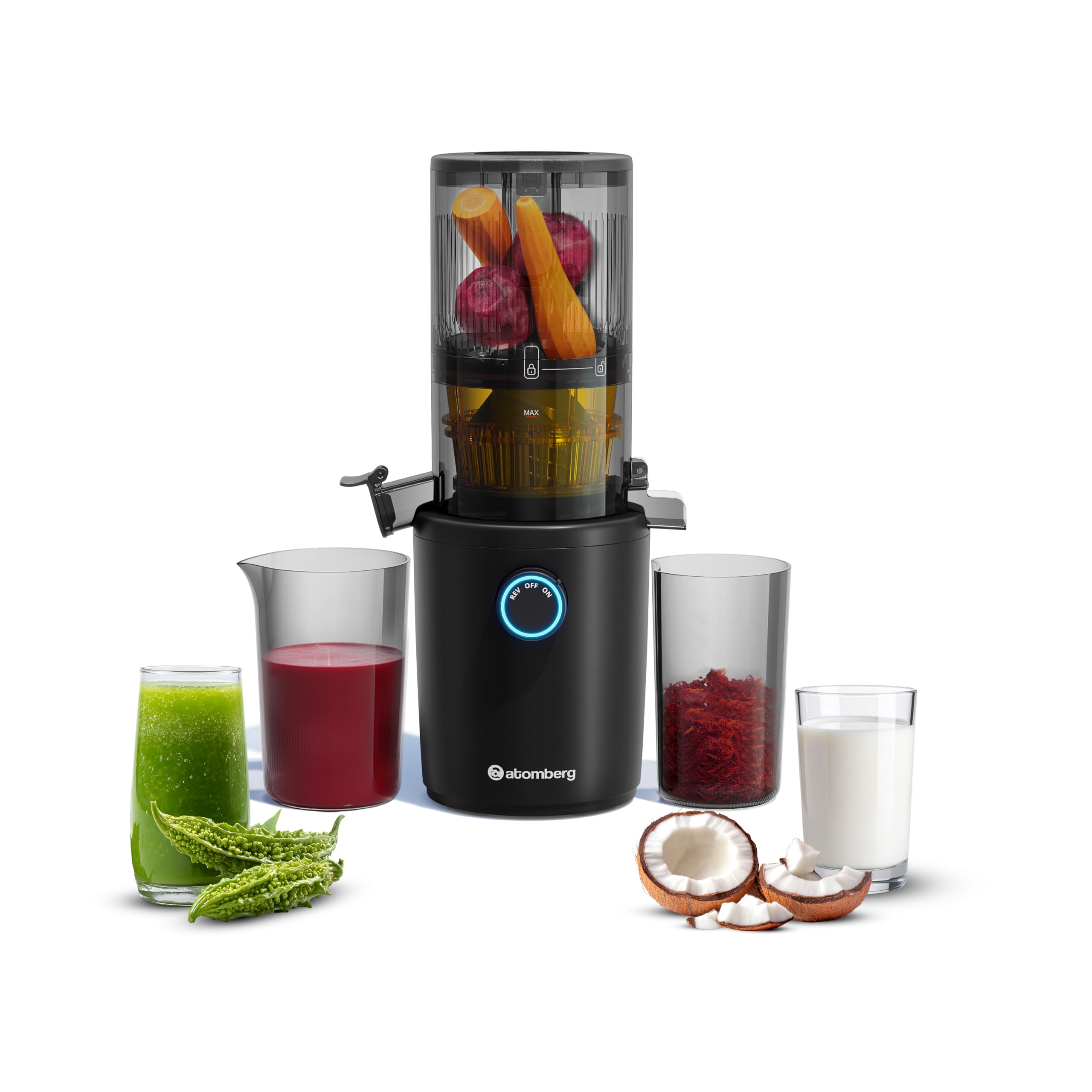 Atomberg Althea Cold Press Juicer | High Nutrition | Easy Assembly & Cleaning | Intelligent Auto Reverse | Advanced Safety Featu
