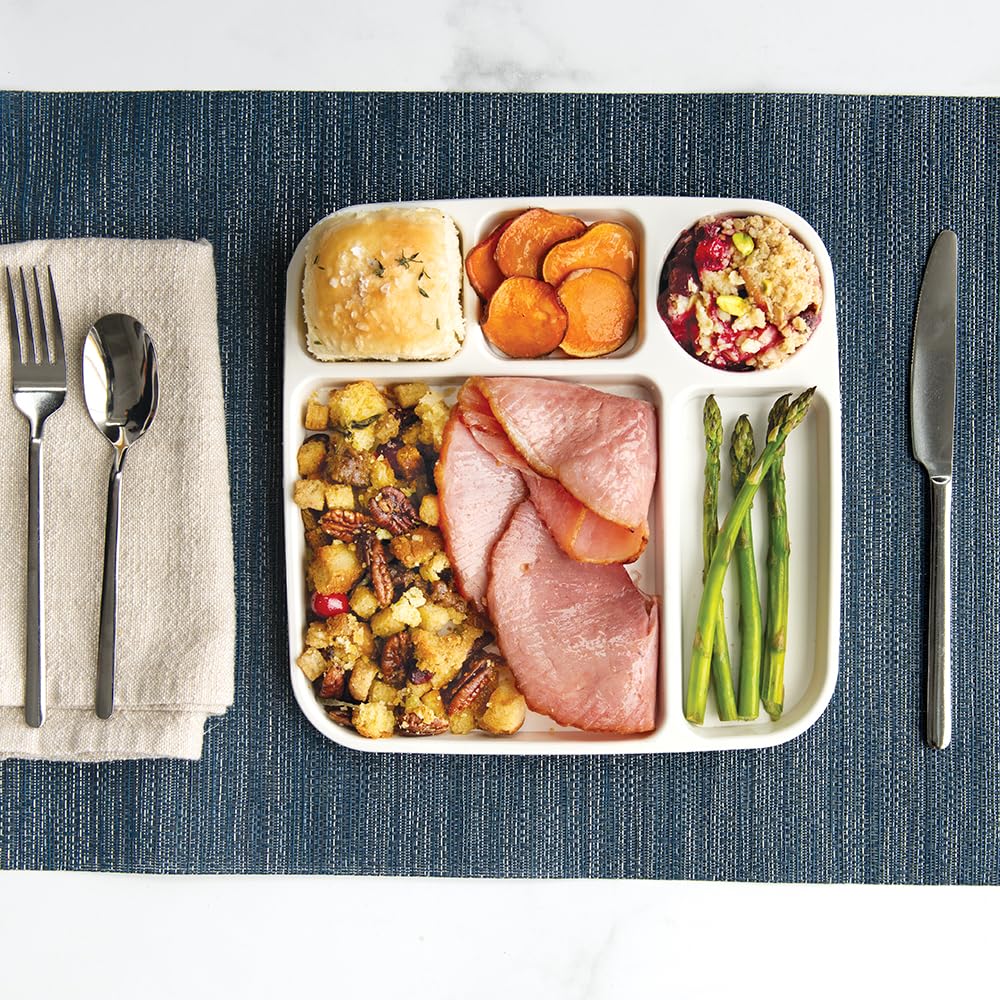 Nordic Ware Divided Meal Tray, Set Of 2, White
