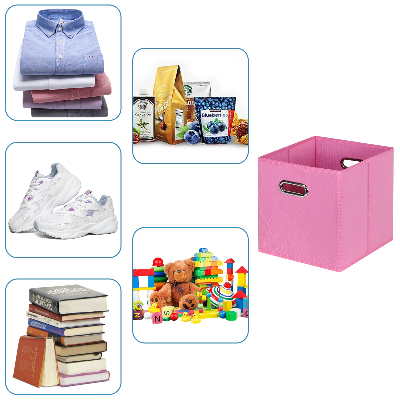 Yunkeeper Fabric Cubby Storage Bins