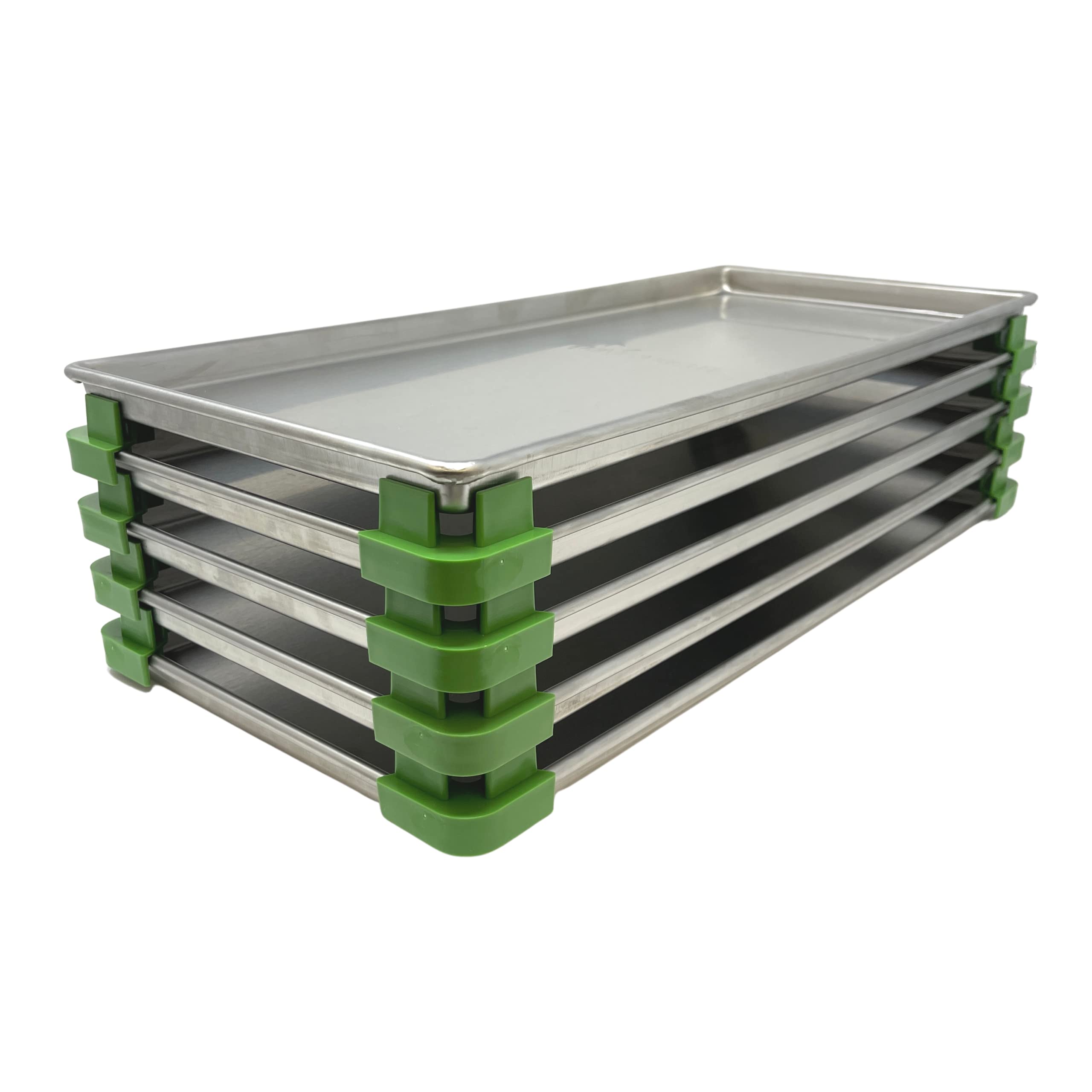 16 Pc Original Tray Stackers For Harvest Right Freeze Dryer Trays - Stacks 5 Trays - Green - Freeze Dryer Machine Accessories -