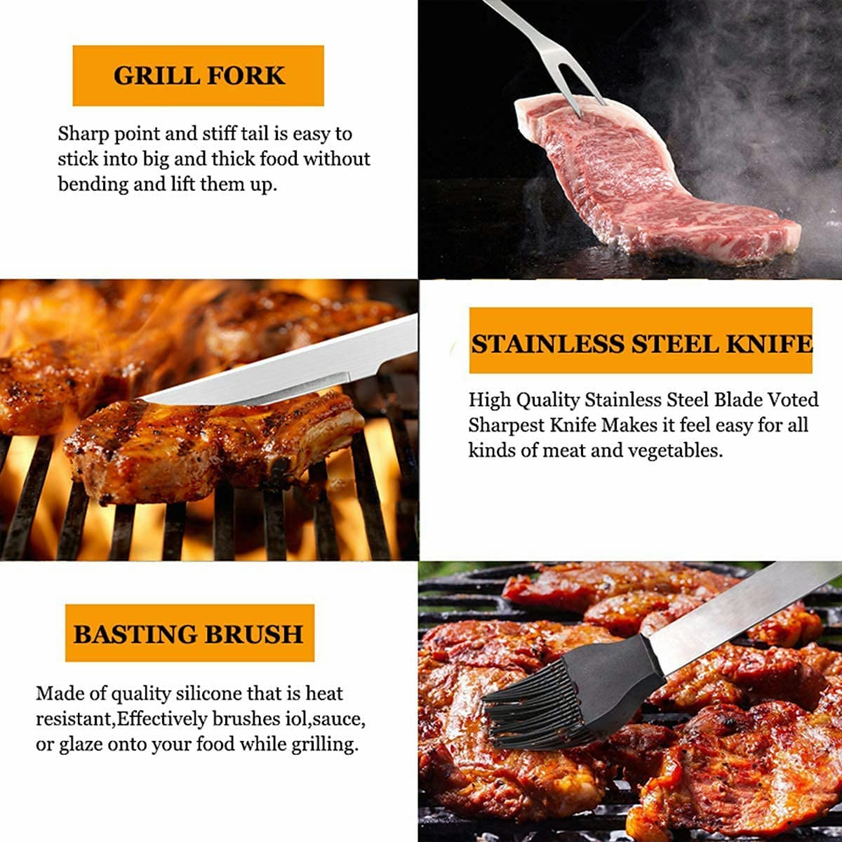 Mujuze Grill Accessories For Outdoor Grill, Bbq Grilling Accessories 31Pc,Grill Set Gifts For Men Dad, Grill Kit Utensils Set St