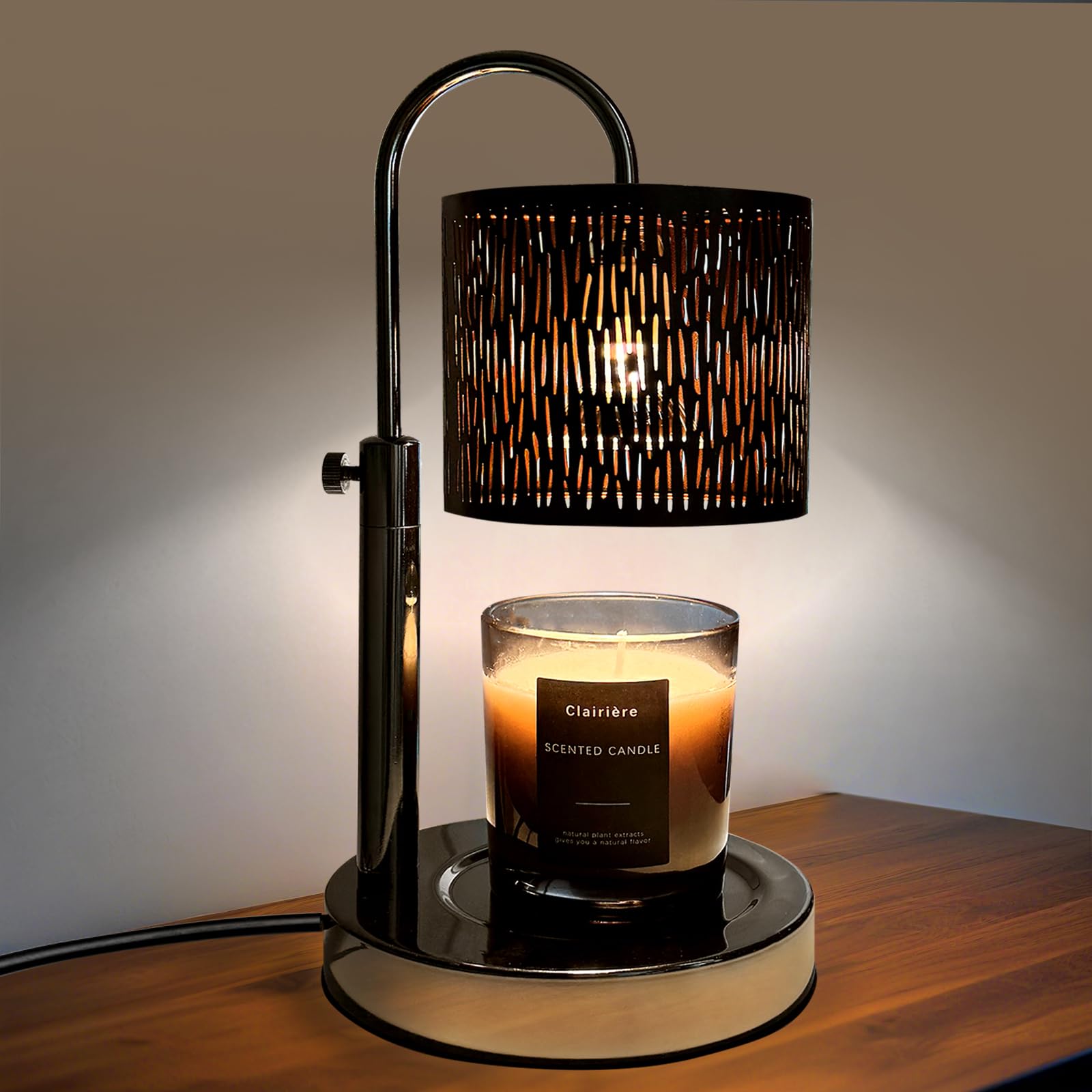 Candles Warmer Lamp with Timer and Dimmer, Home Bedroom Decor, Electric Adjustable Candle Wax Warmer Melter, Vintage Decor Birth