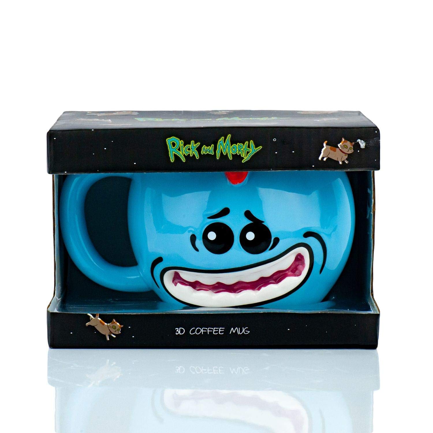 Rick And Morty Meeseeks Molded Mug 16 Ounces