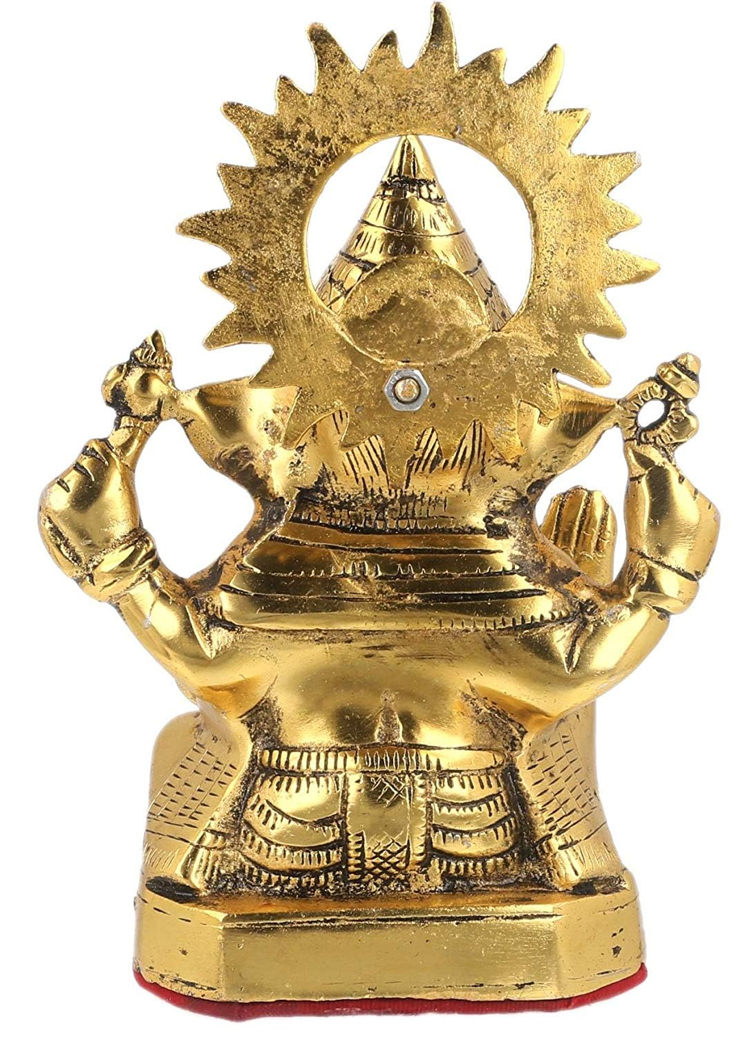 Neo Classic Ganesh Ji Idol Gold Plated I Trishul Ganesh I Home & Decor Product I Decorative Showpiece House Warming Gift Ganesha