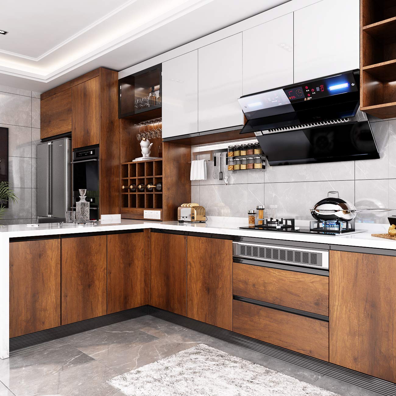 Livelynine 15.8X394 Inch Natural Wood Contact Paper Self Adhesive Waterproof Wallpaper For Kitchen Cabinet Covers Peel And Stick