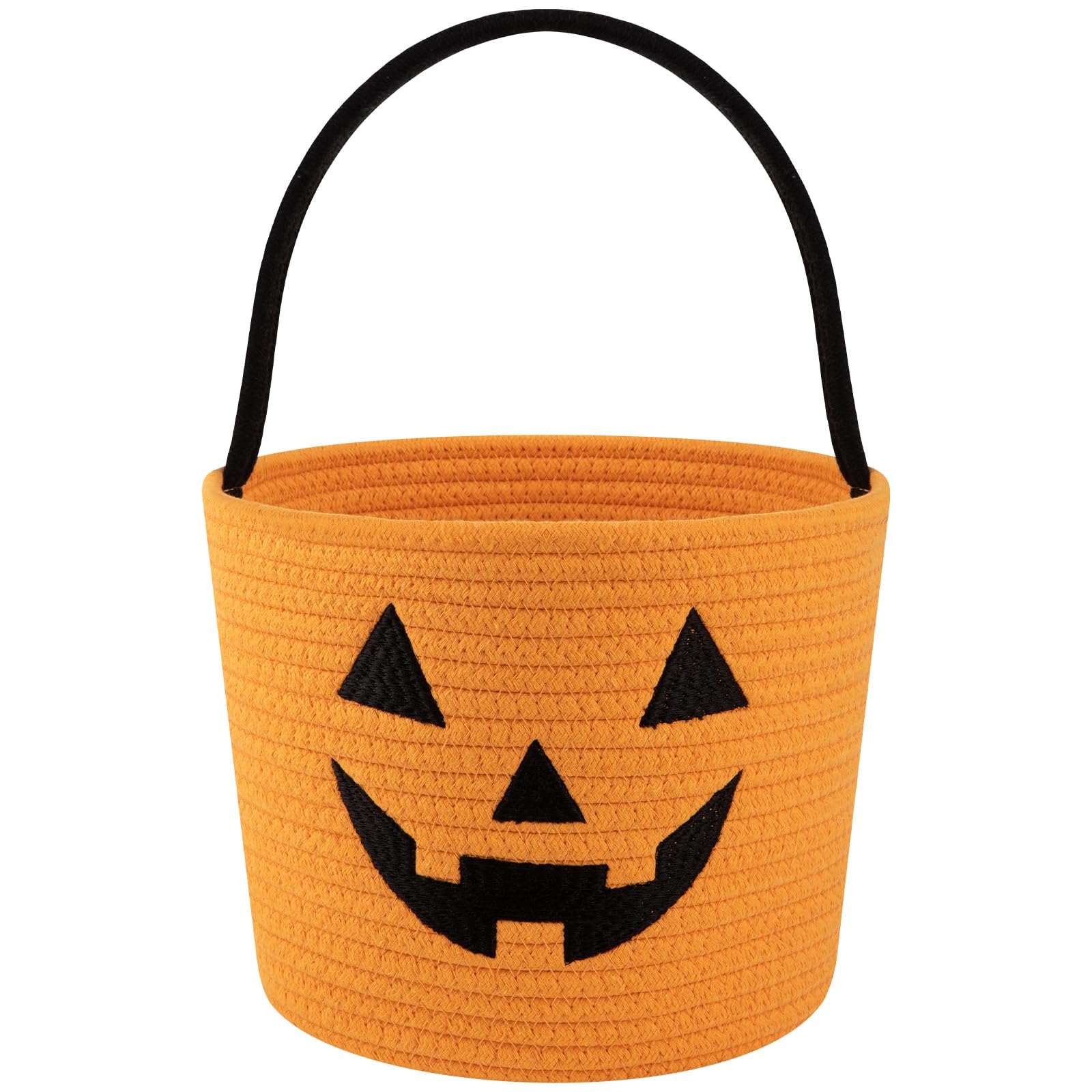OIASKET Halloween Bucket for Kids, Pumpkin Basket with Handle