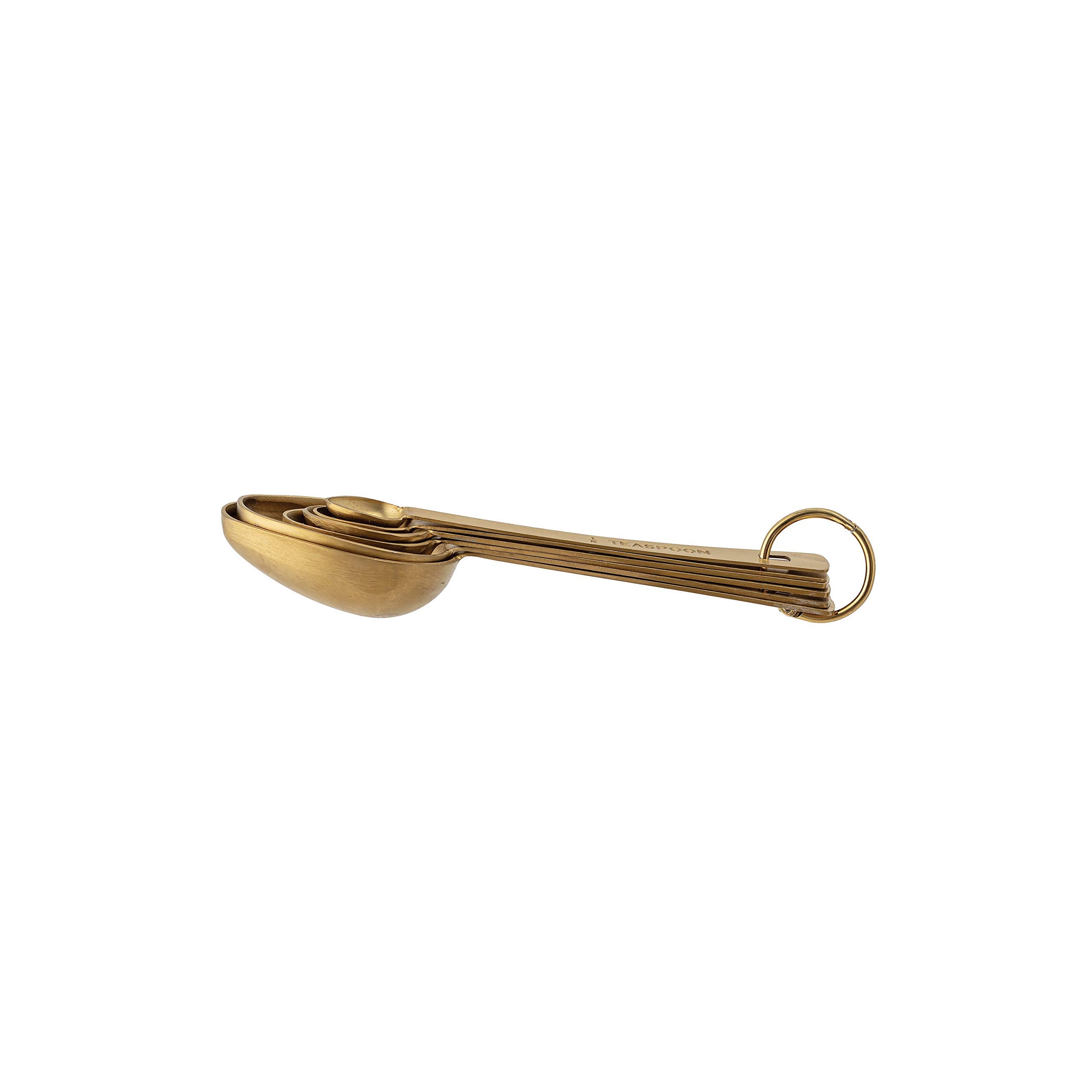 Bloomingville Gold Stainless Steel (Set Of 6) Measuring Spoons