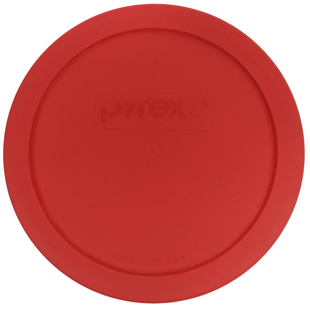 Pyrex 322-Pc 1Qt Red Round Mixing Bowl Pastic Lid Made In The Usa