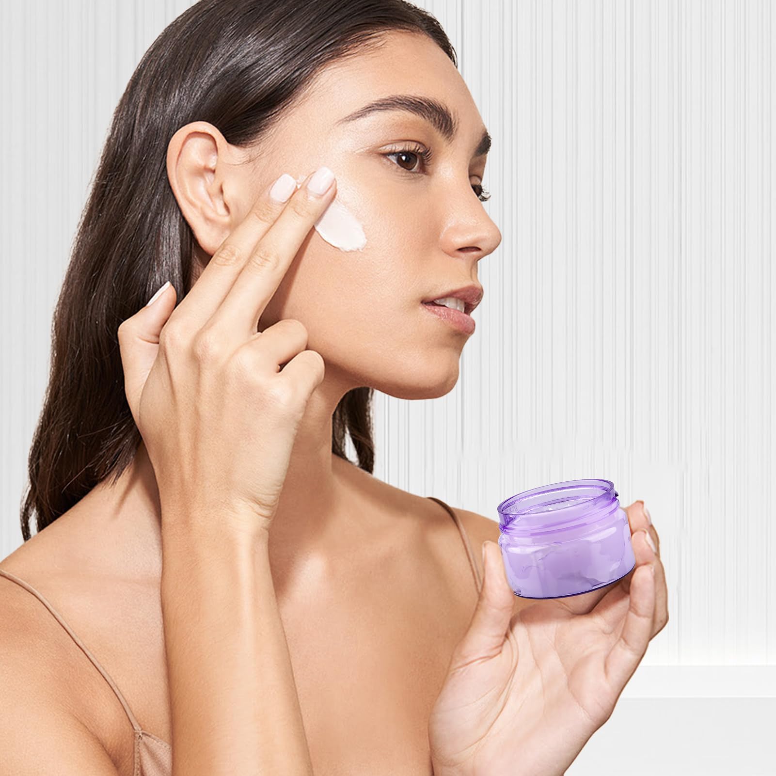 Cosywell Travel Size Containers For Toiletries Leak Proof Plastic Travel Jars For Creams 1 Oz 4 Pack Tsa Approved Trave Bottles