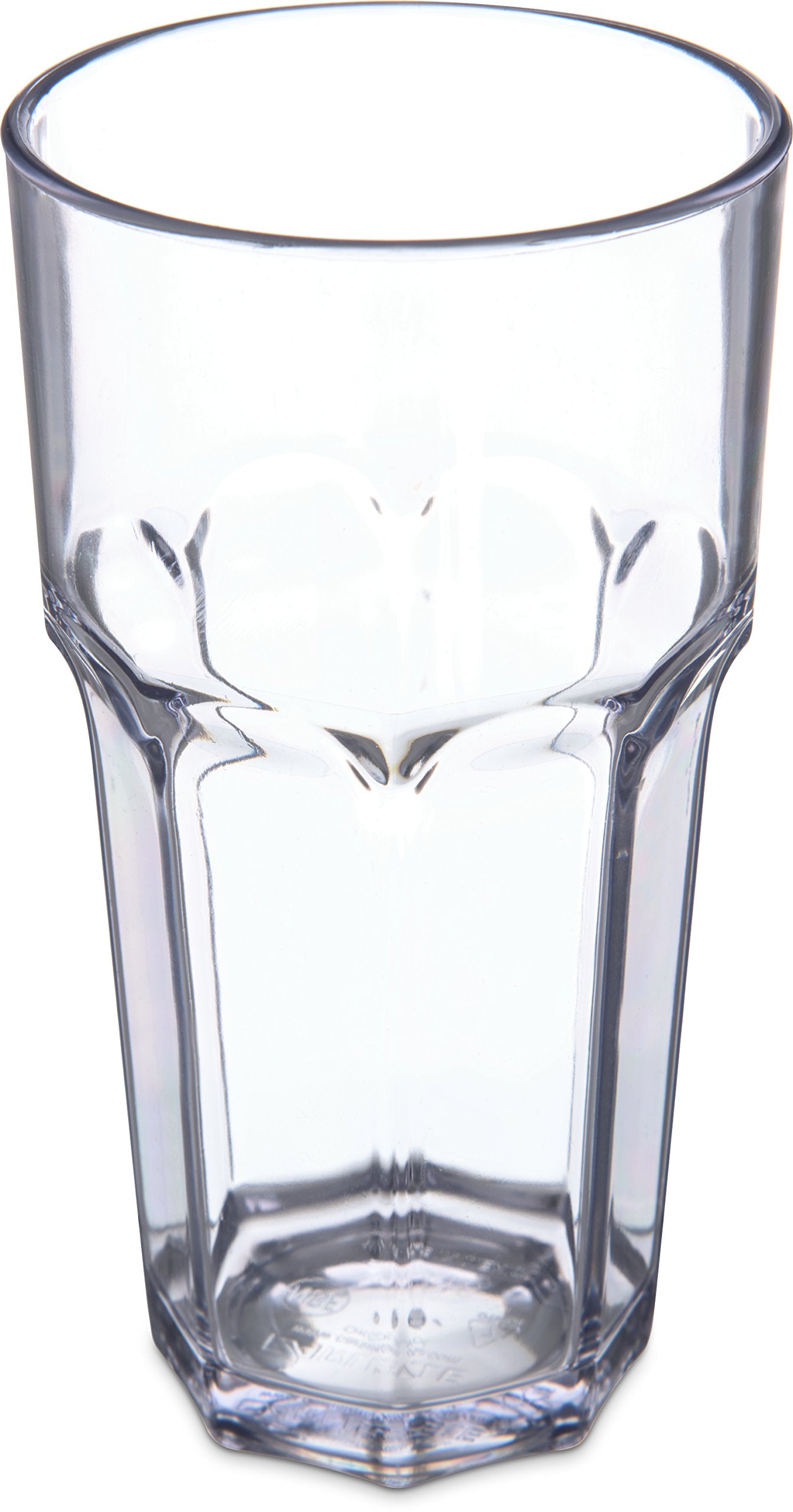 Carlisle FoodService Products Louis Tall Tumbler for Restaurants, Catering, Kitchens, Plastic, 16 Ounces, Clear, (Pack of 24)