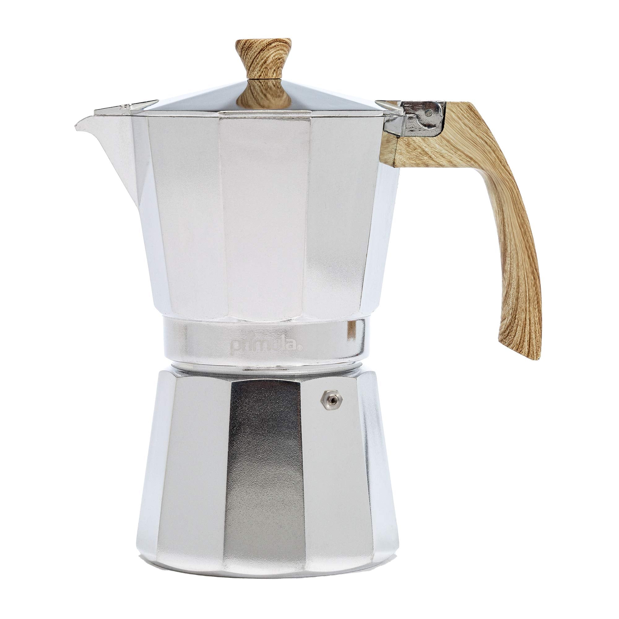 Primula Aluminum Stove Top Espresso Maker, Percolator Pot For Moka, Cuban Coffee, Cappuccino, Latte And More, Perfect For Campin